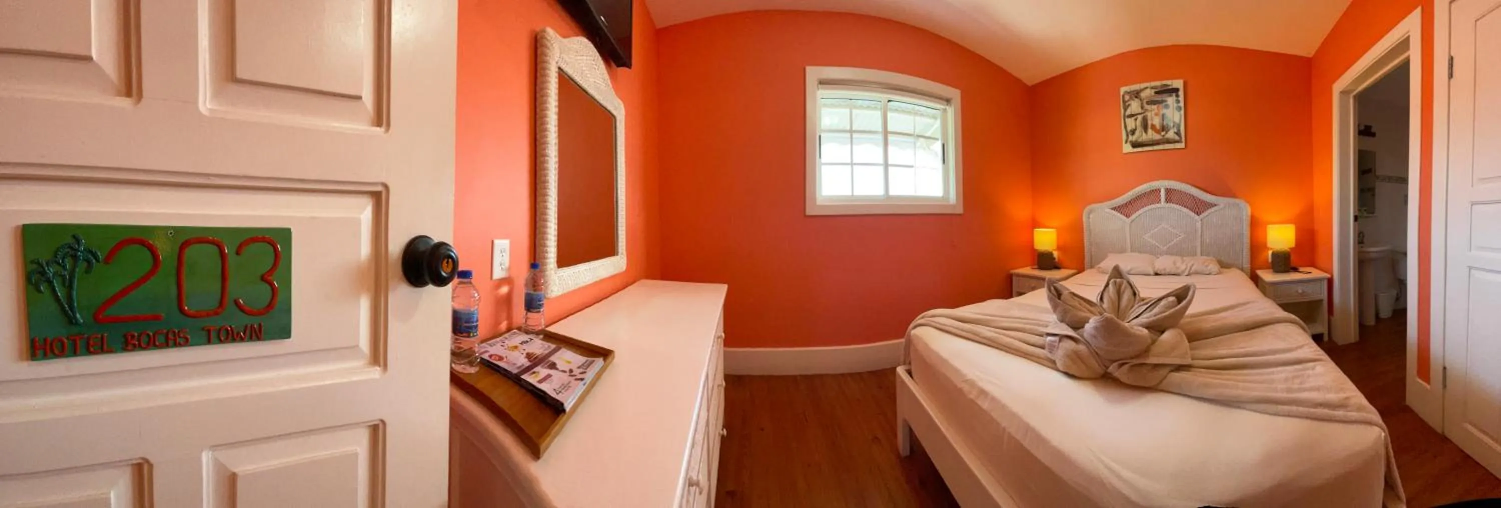 Bed in Hotel Bocas Town