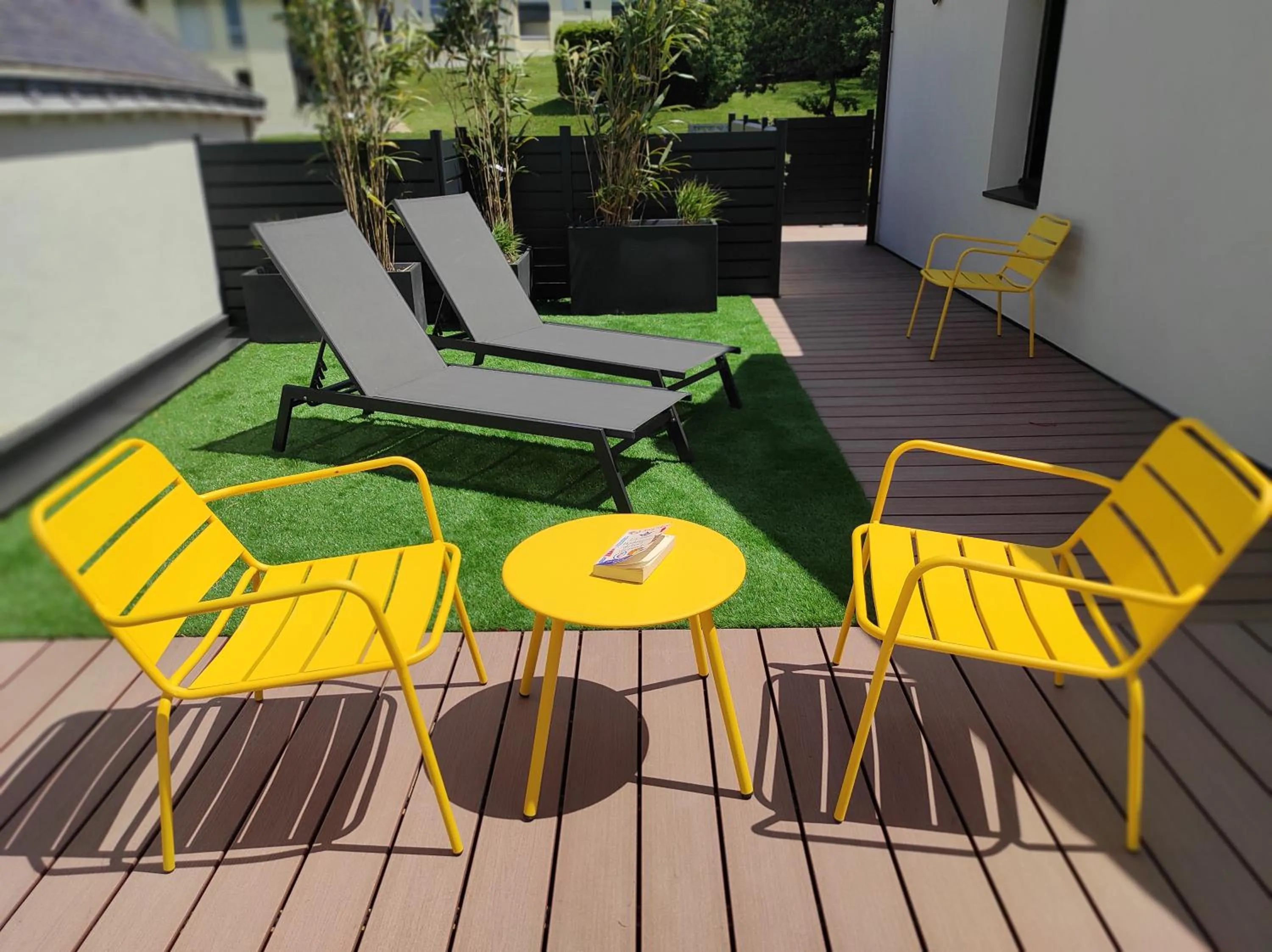 Balcony/Terrace in Appart hôtel & Spa La Villa du Port