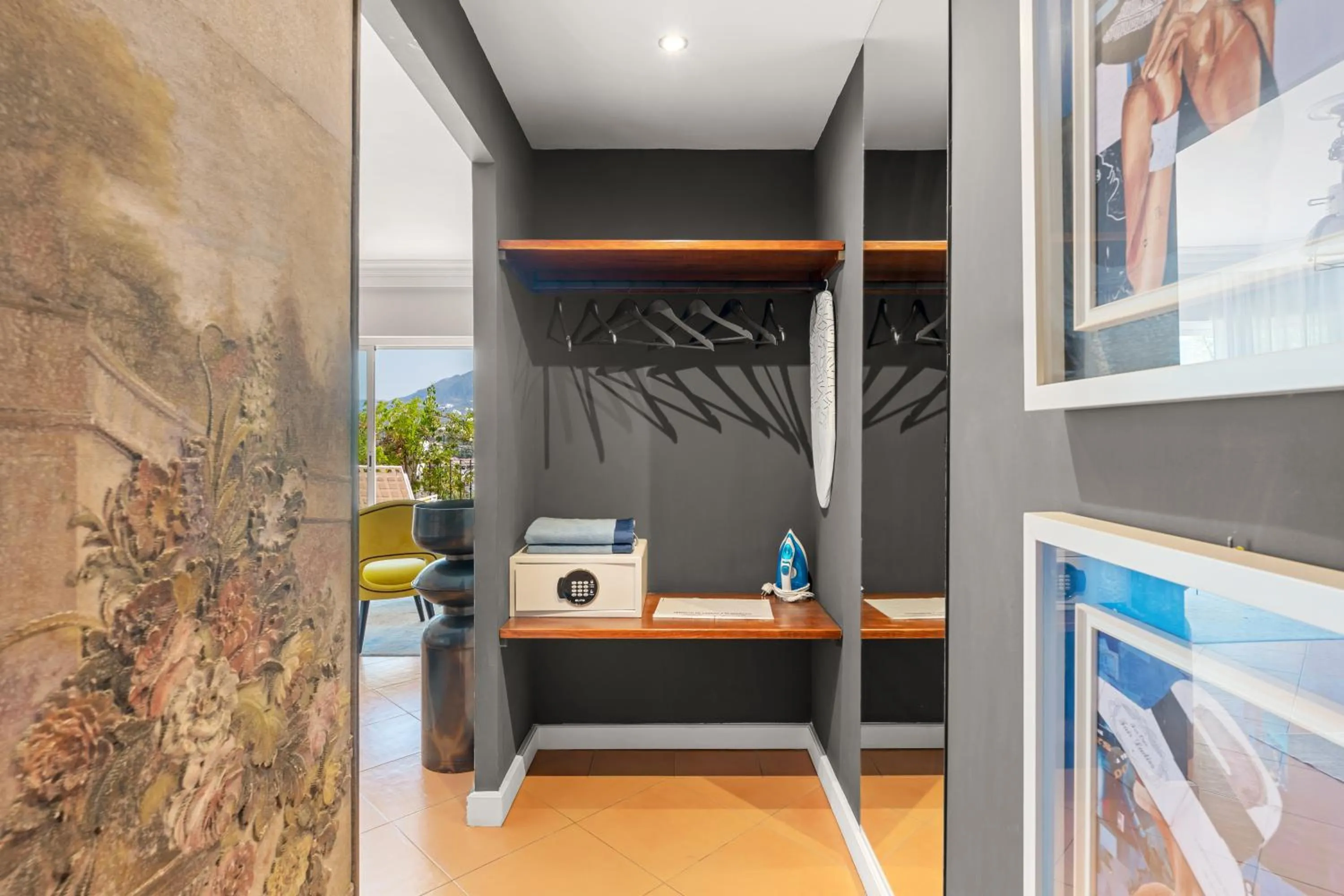 wardrobe in Molo Luxury Suites Puerto Banus