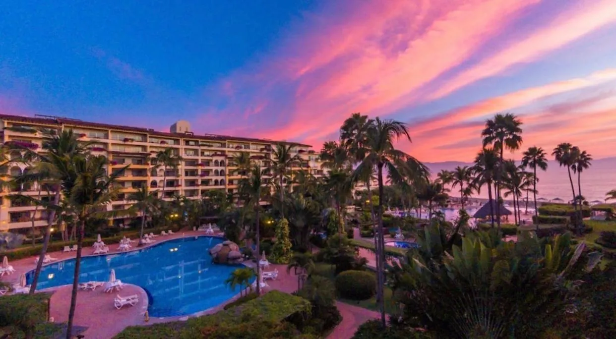 Pool view in Velas Vallarta Condo