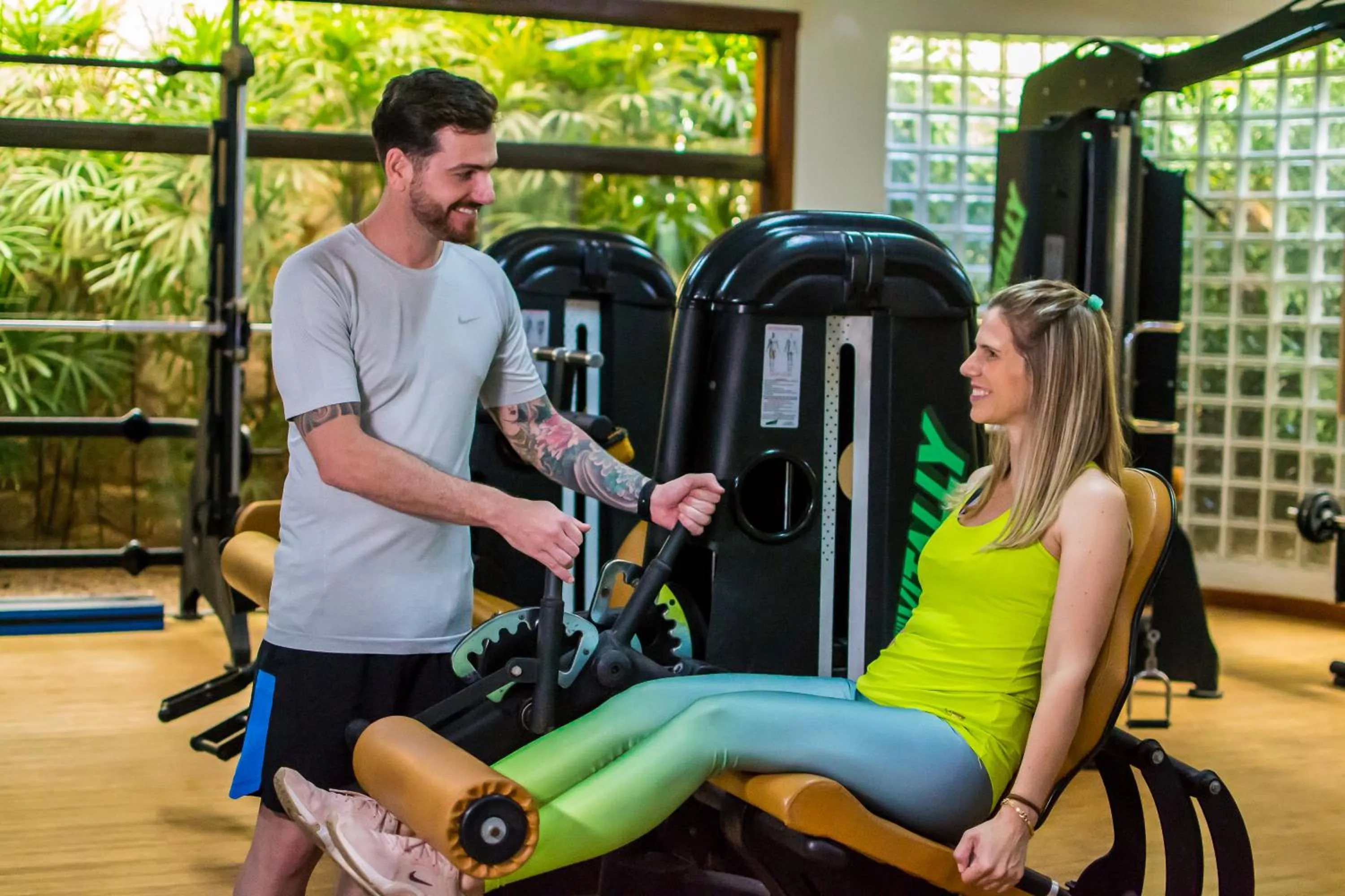 People in Blue Tree Thermas de Lins Resort