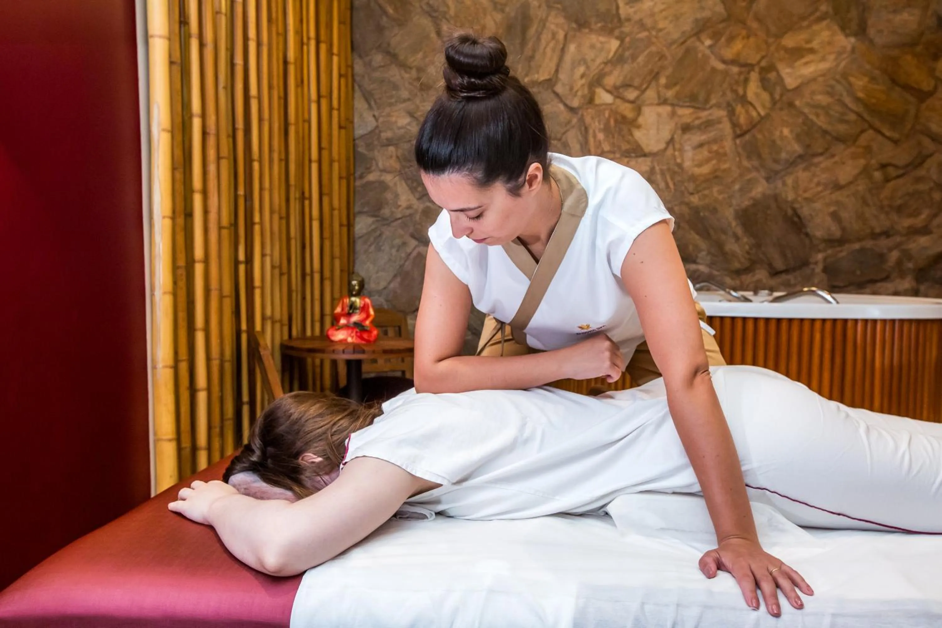 People in Blue Tree Thermas de Lins Resort