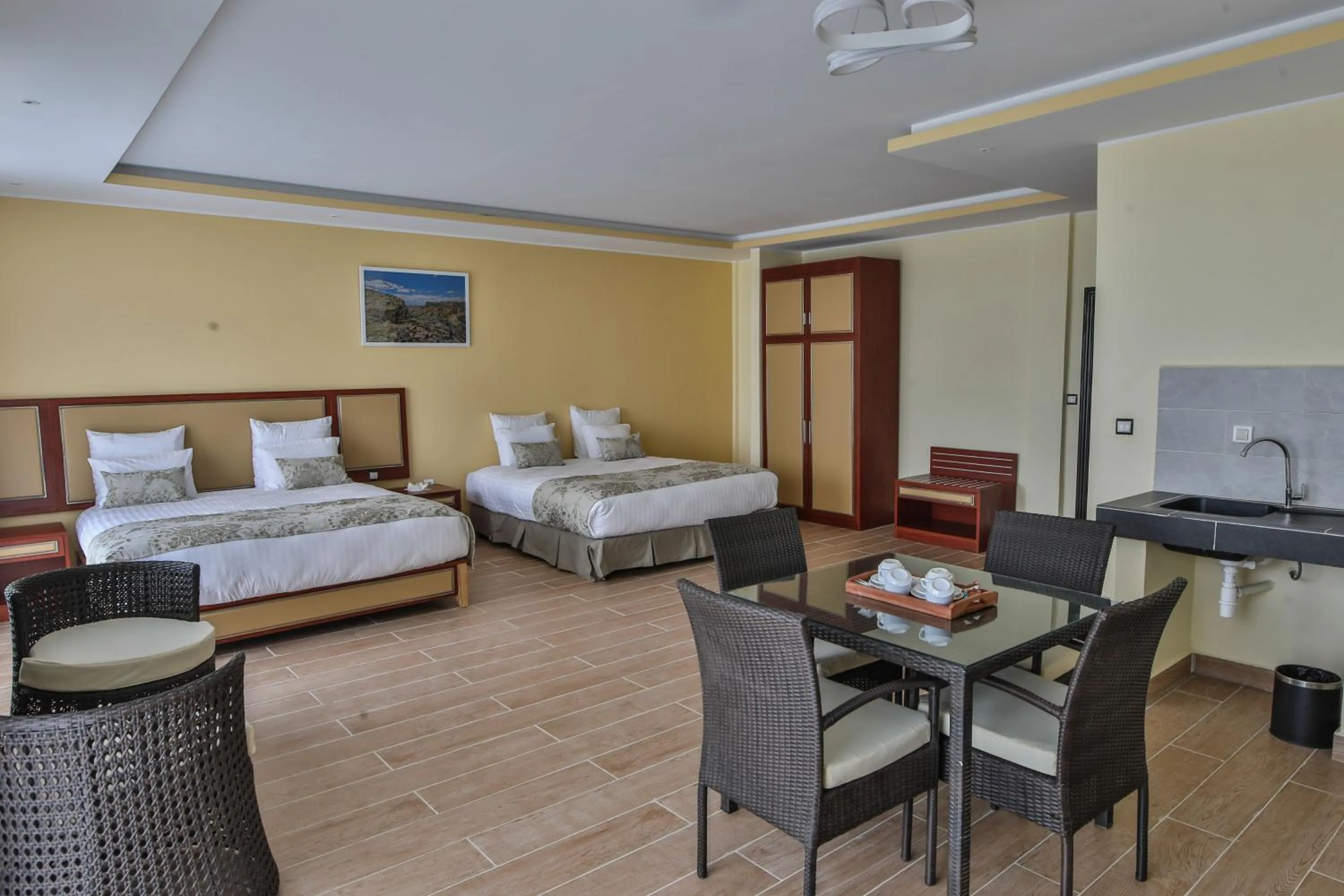 Photo of the whole room, Bed in Hôtel MENABE'L