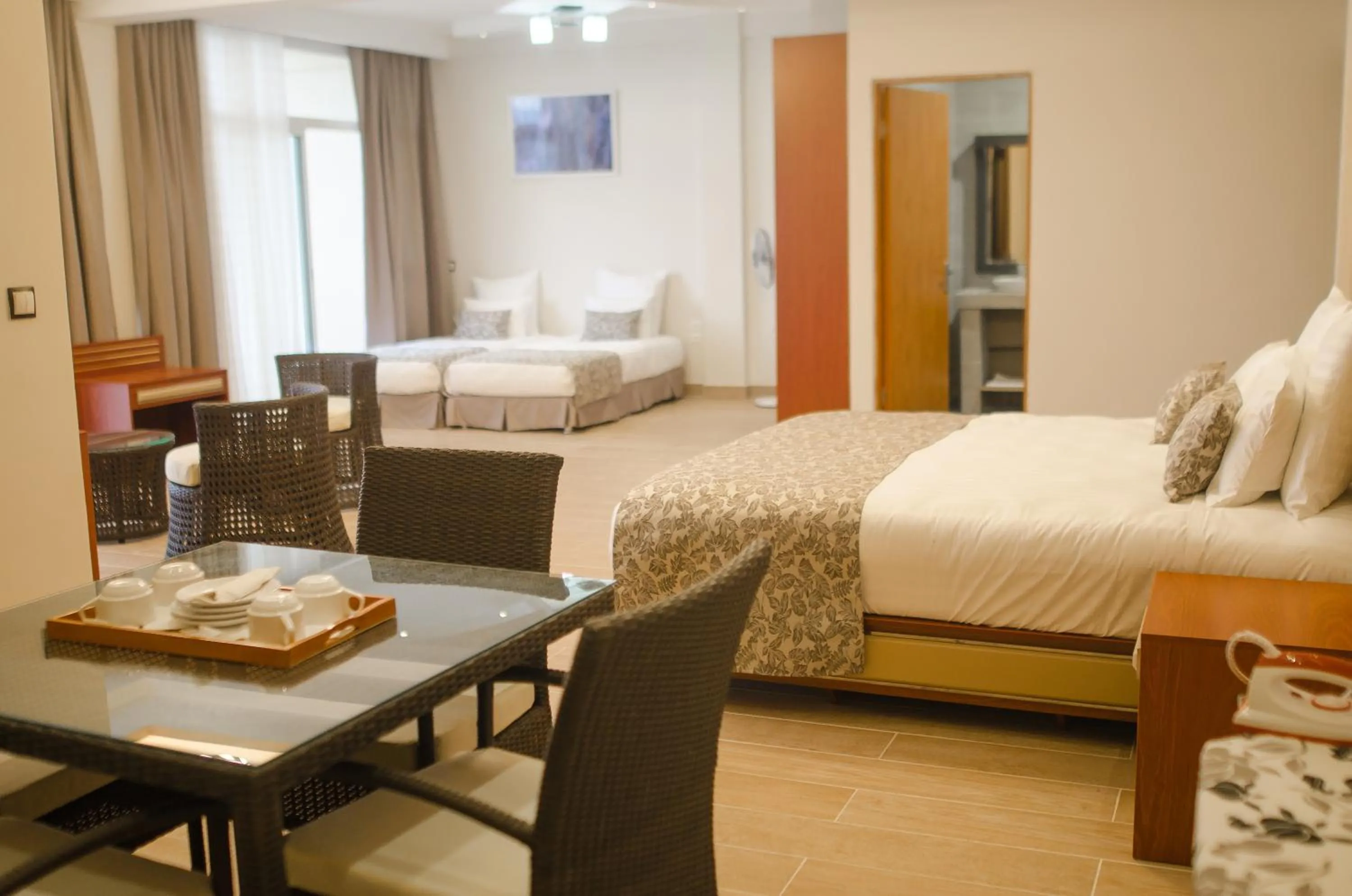 Photo of the whole room, Bed in Hôtel MENABE'L