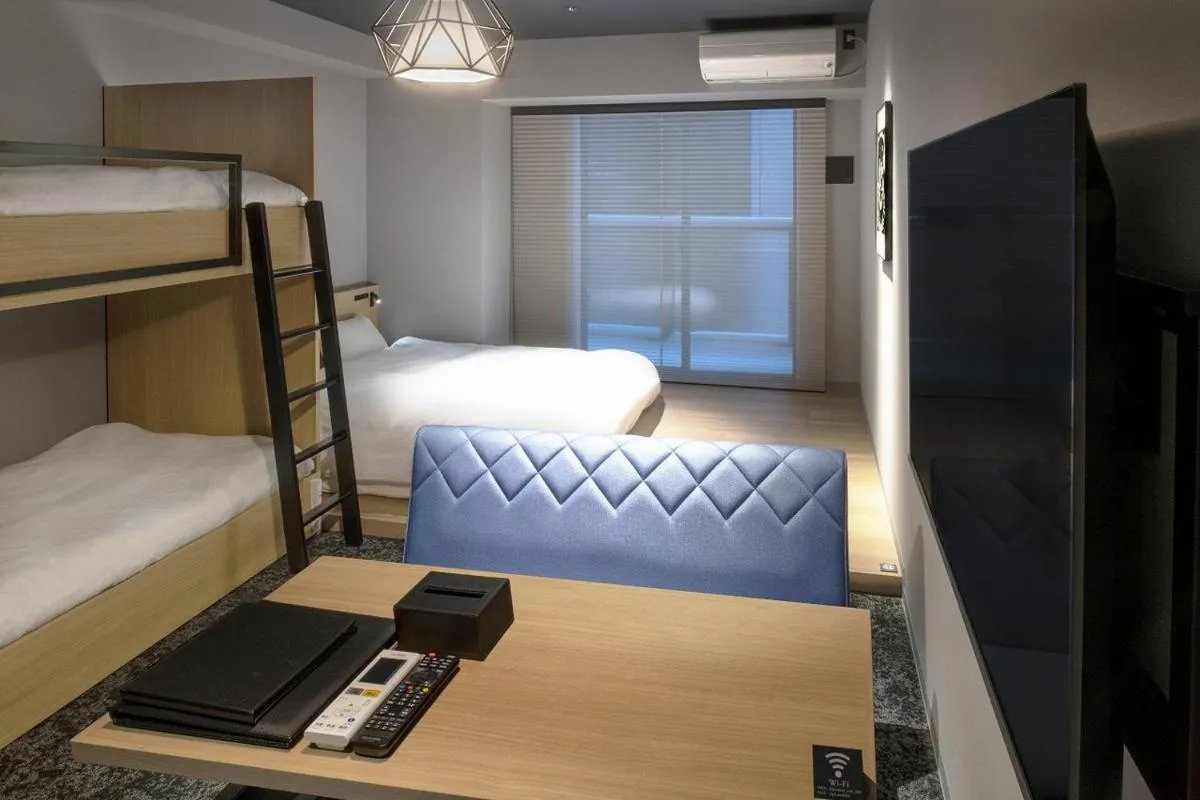 Bed in ALPHABED INN Sapporo Odori Park