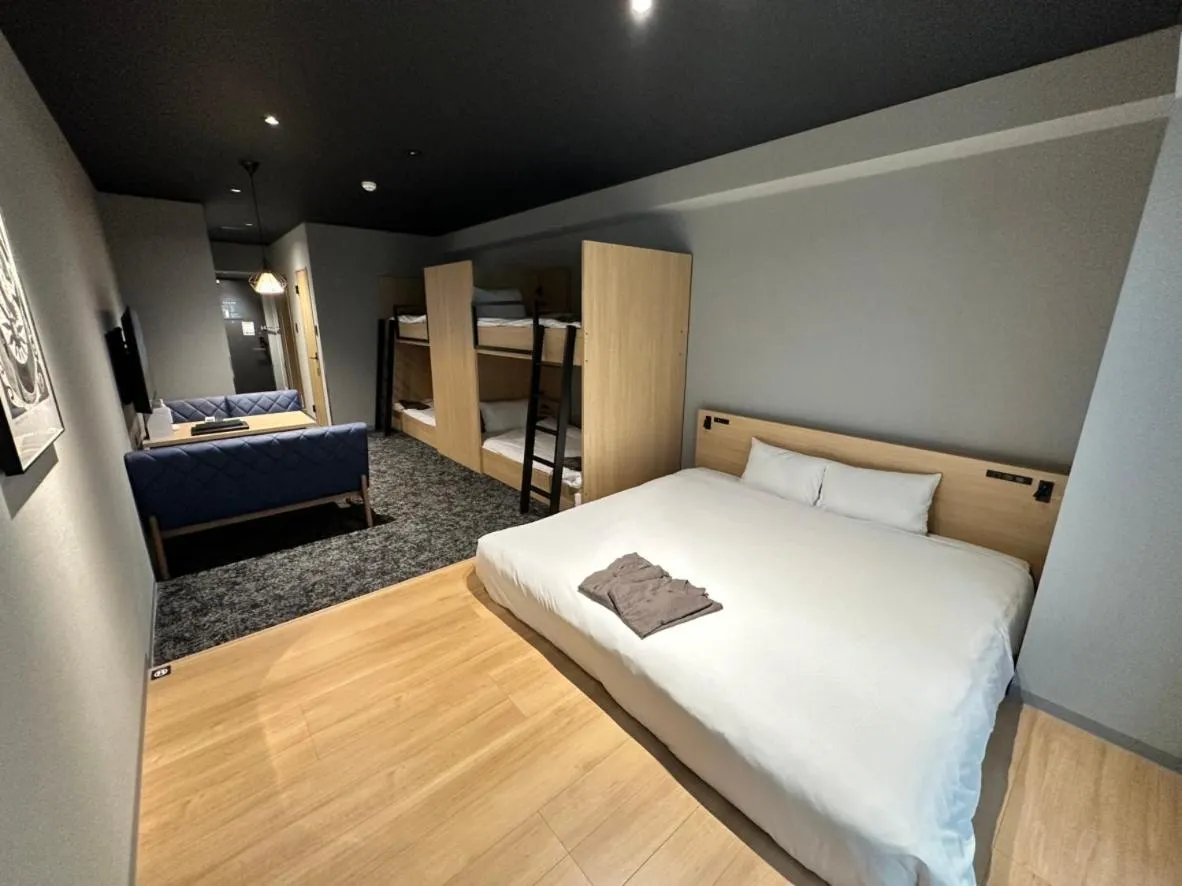 Bed in ALPHABED INN Sapporo Odori Park