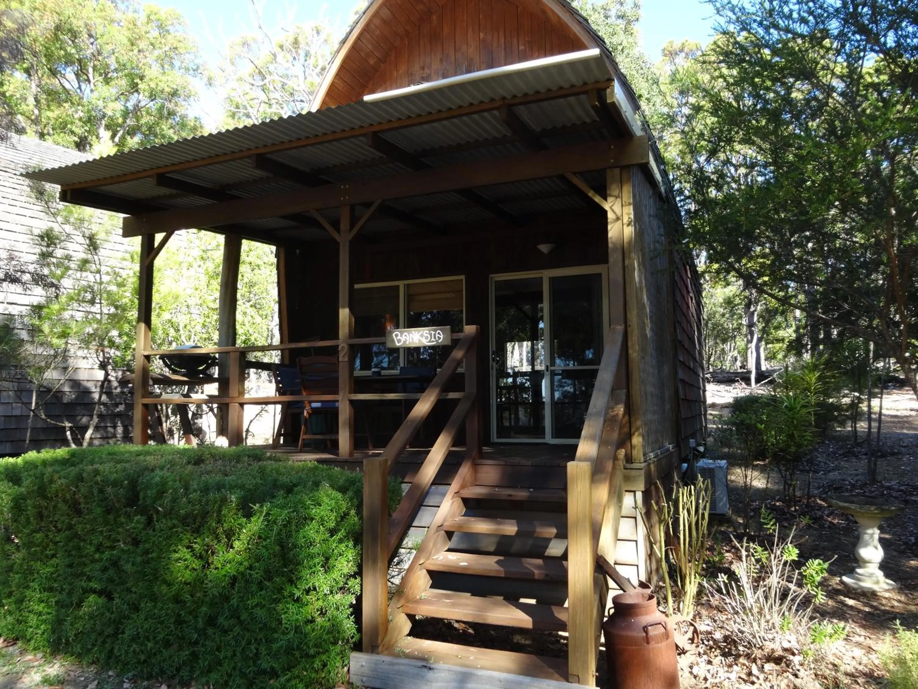 Facade/entrance in Jarrah Glen Cabins