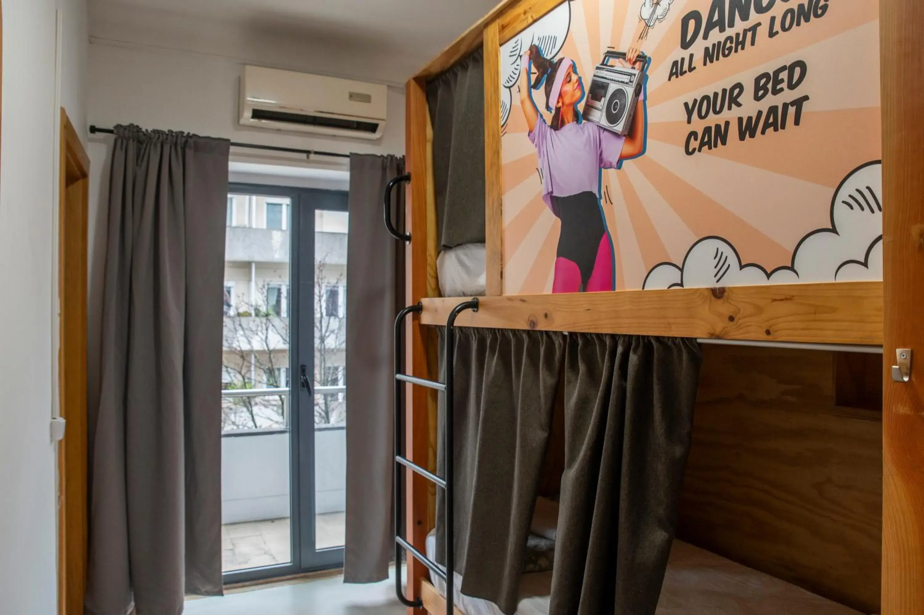 Twin room with Bunk Bed, Bathroom and Balcony. in WOT Nomad Social Twin room with Bunk Bed, Bathroom and Balcony. in WOT Nomad Social