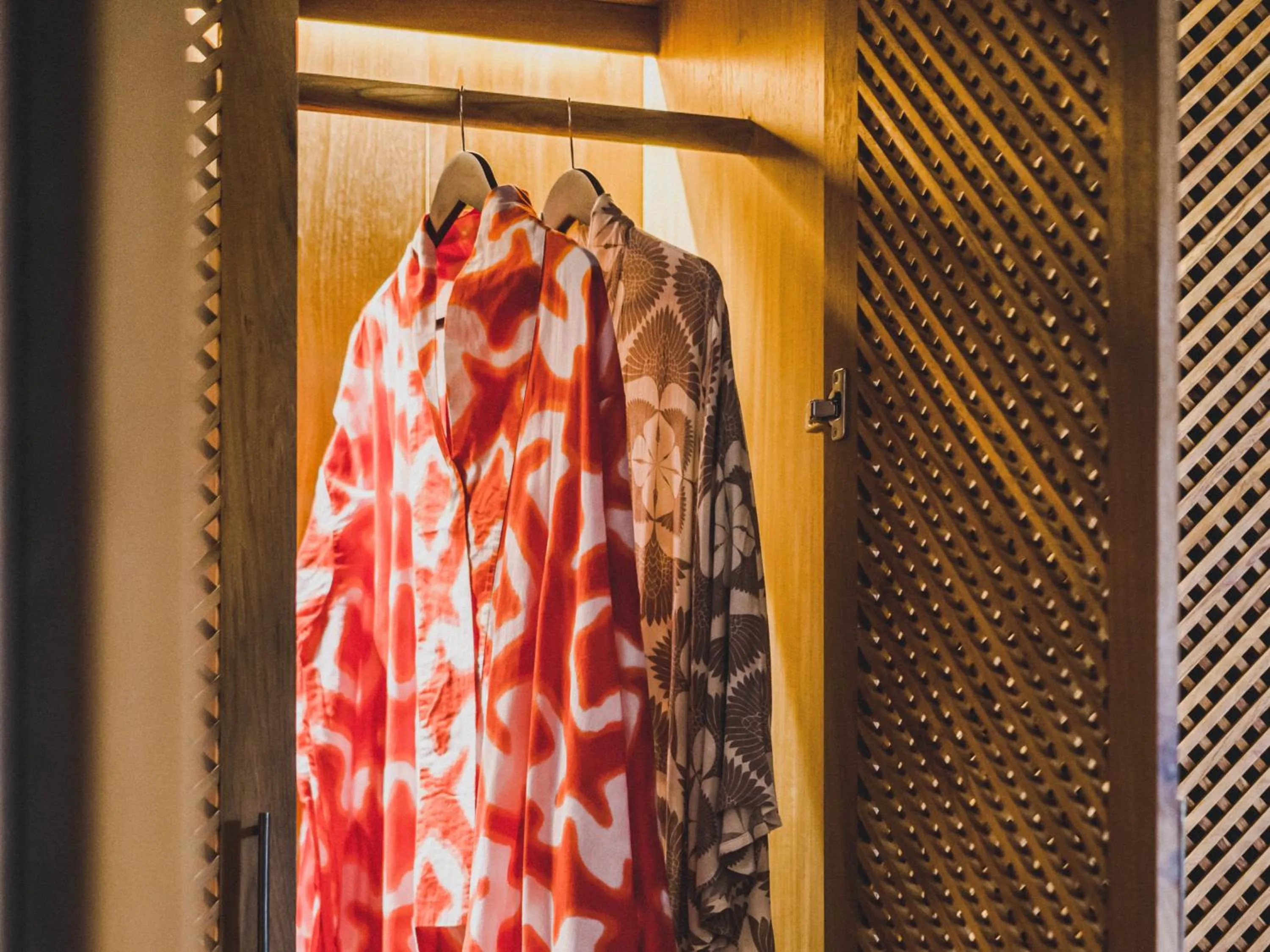 wardrobe in The Sayan House Villas