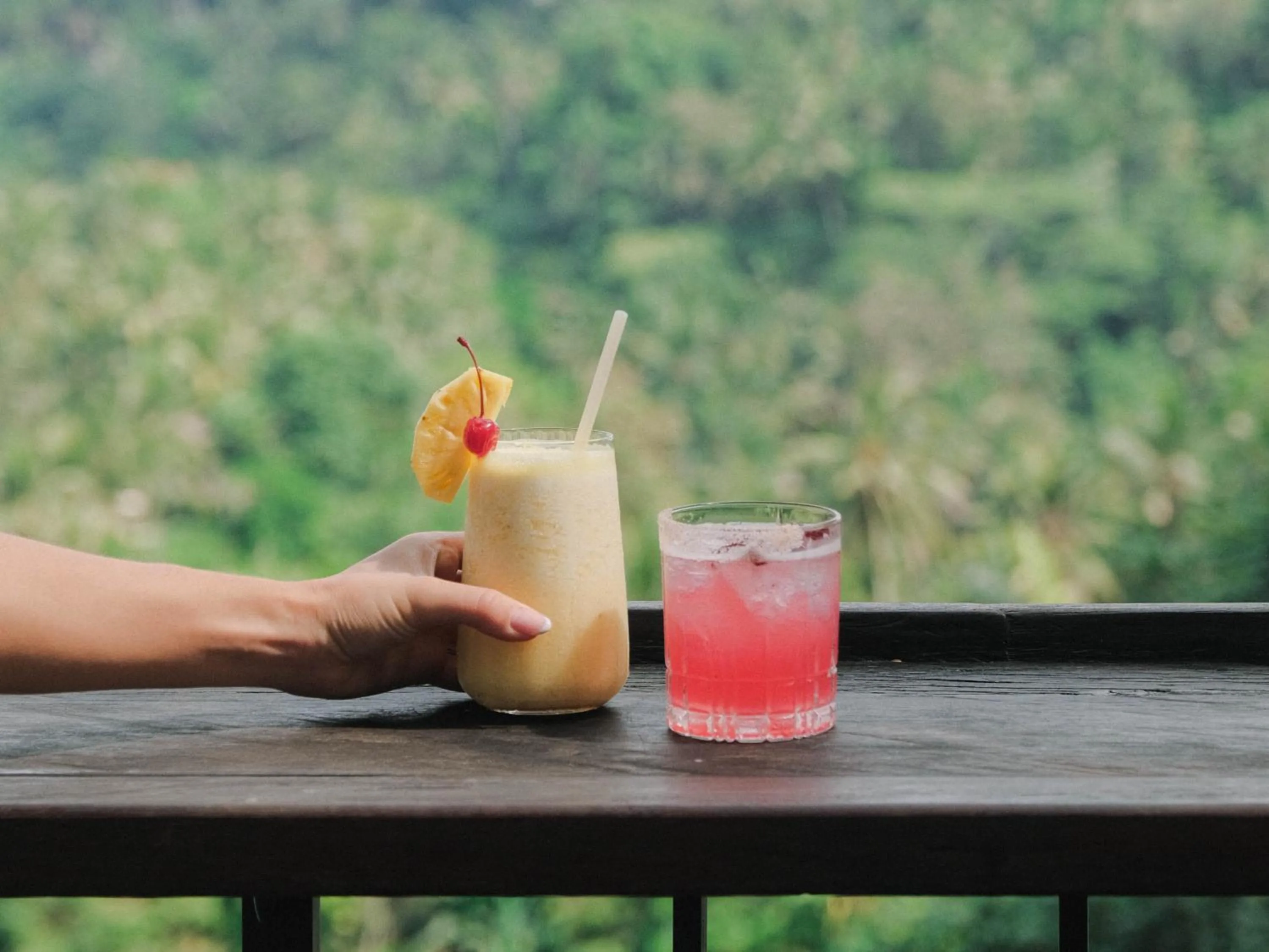 Drinks in The Sayan House Villas