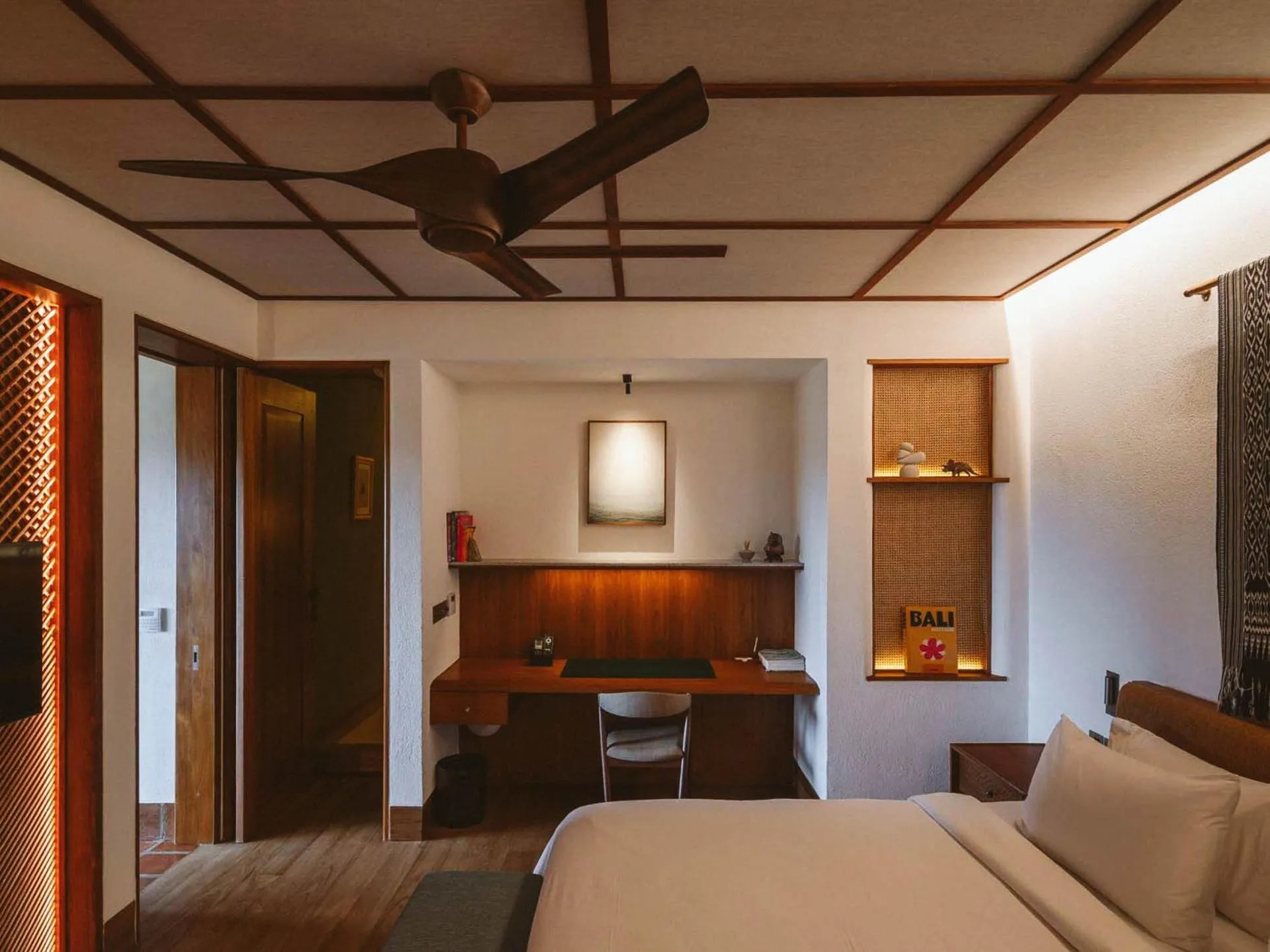 Bed in The Sayan House Villas