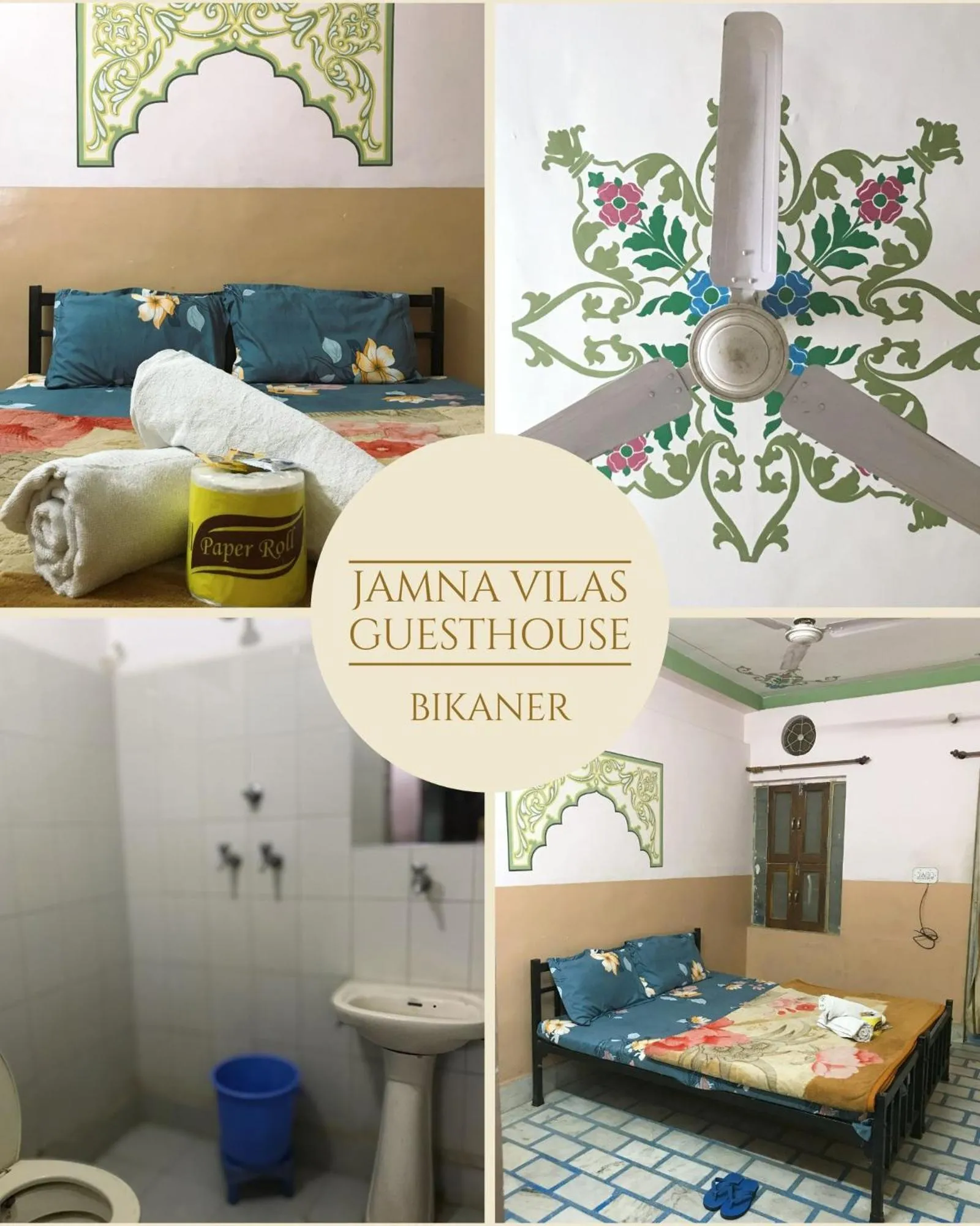 Photo of the whole room, Bed in Jamna Vilas Guest House and Restaurant