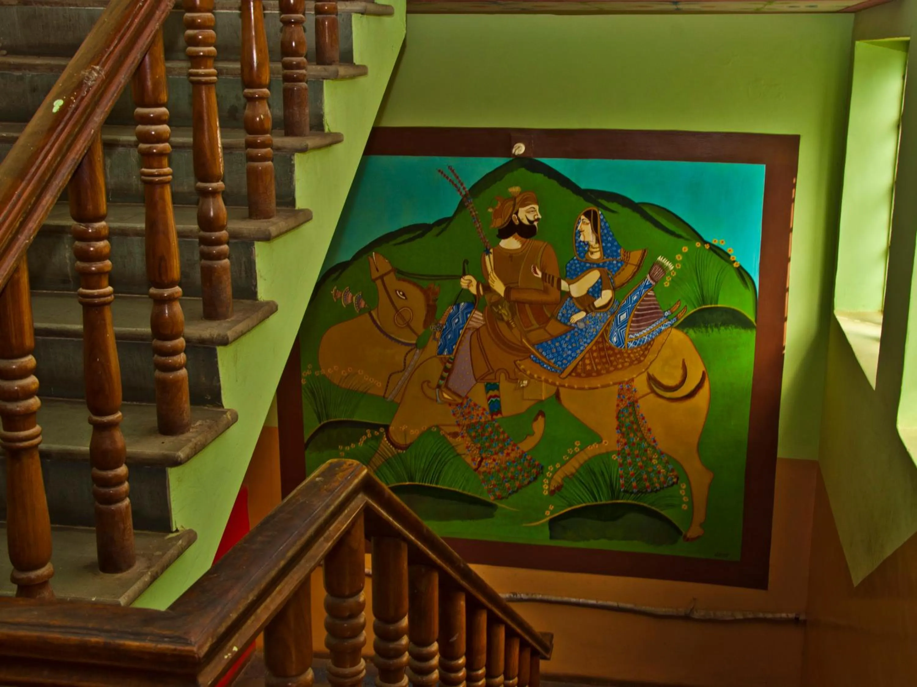 Patio in Jamna Vilas Guest House and Restaurant