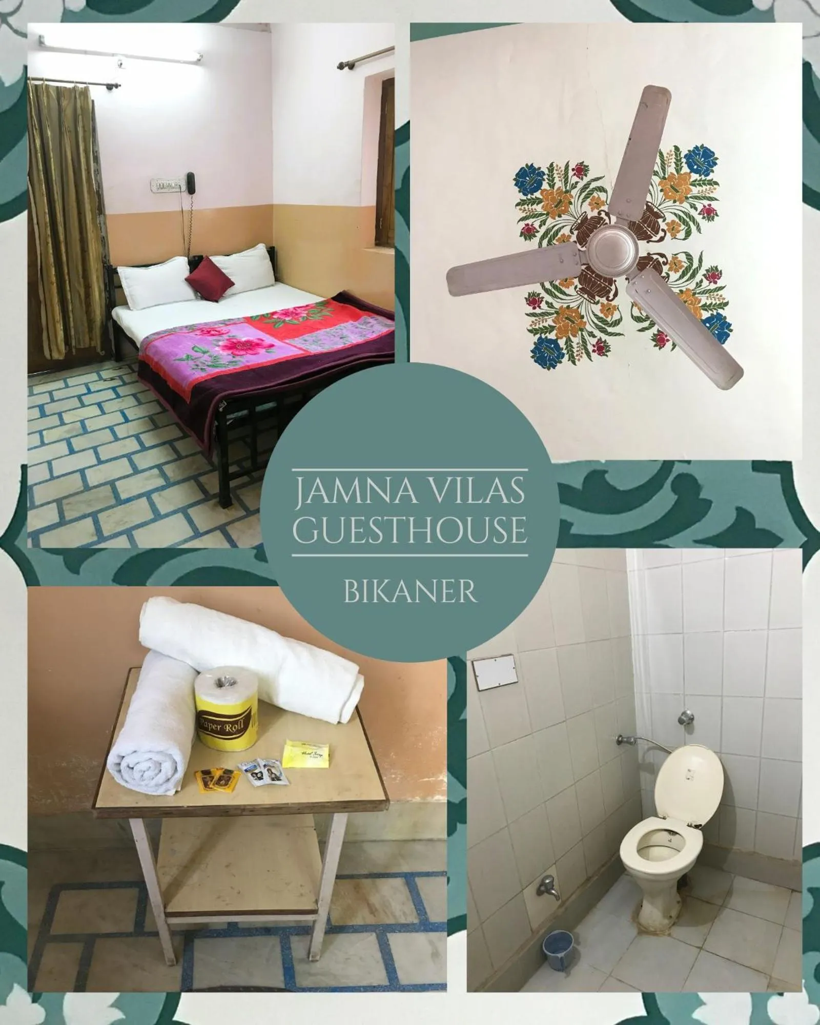 Photo of the whole room, Bed in Jamna Vilas Guest House and Restaurant