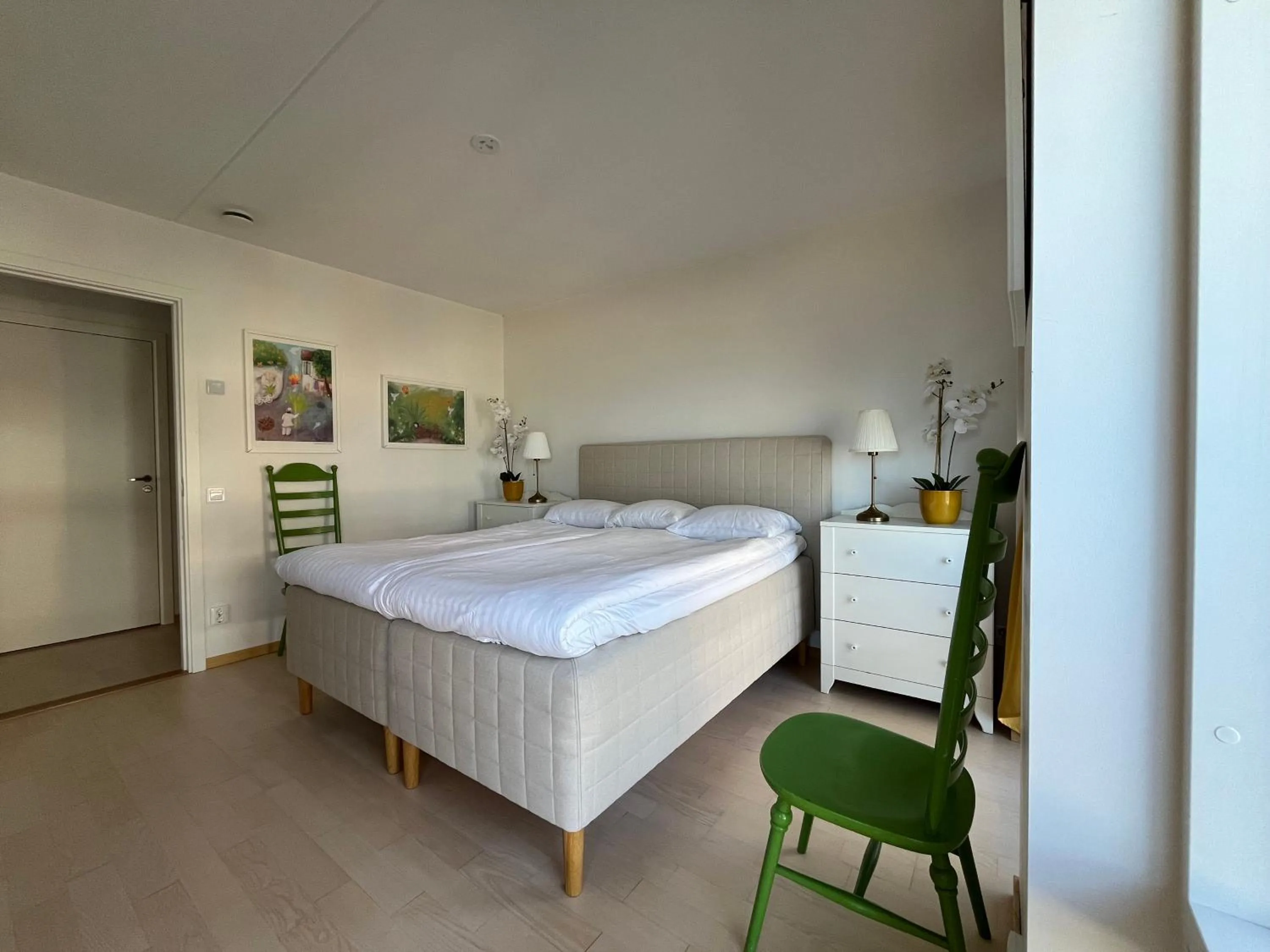 Bed in ÅhusBrygga Apartment Hotel