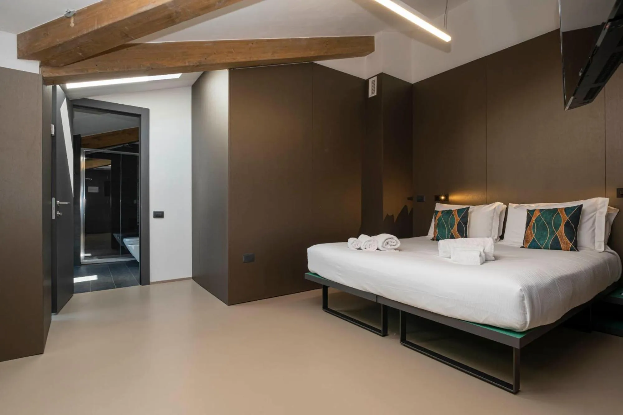 Bathroom, Bed in Camplus Firenze Fortezza Casa Per Ferie