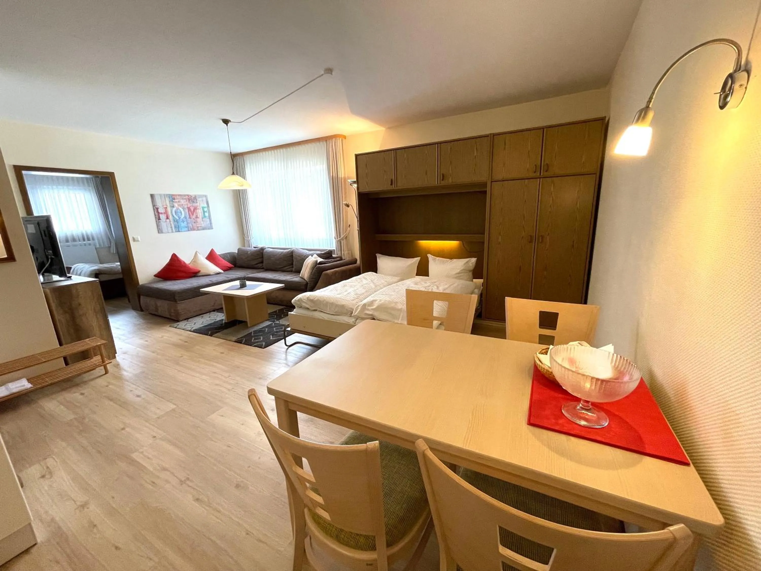 Bed in Ferienwohnung Zur Zweere