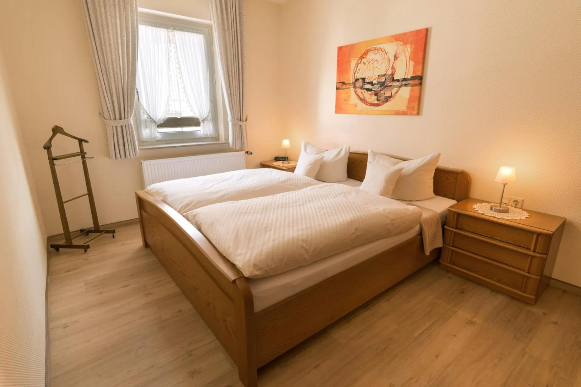 Bed in Ferienwohnung Zur Zweere