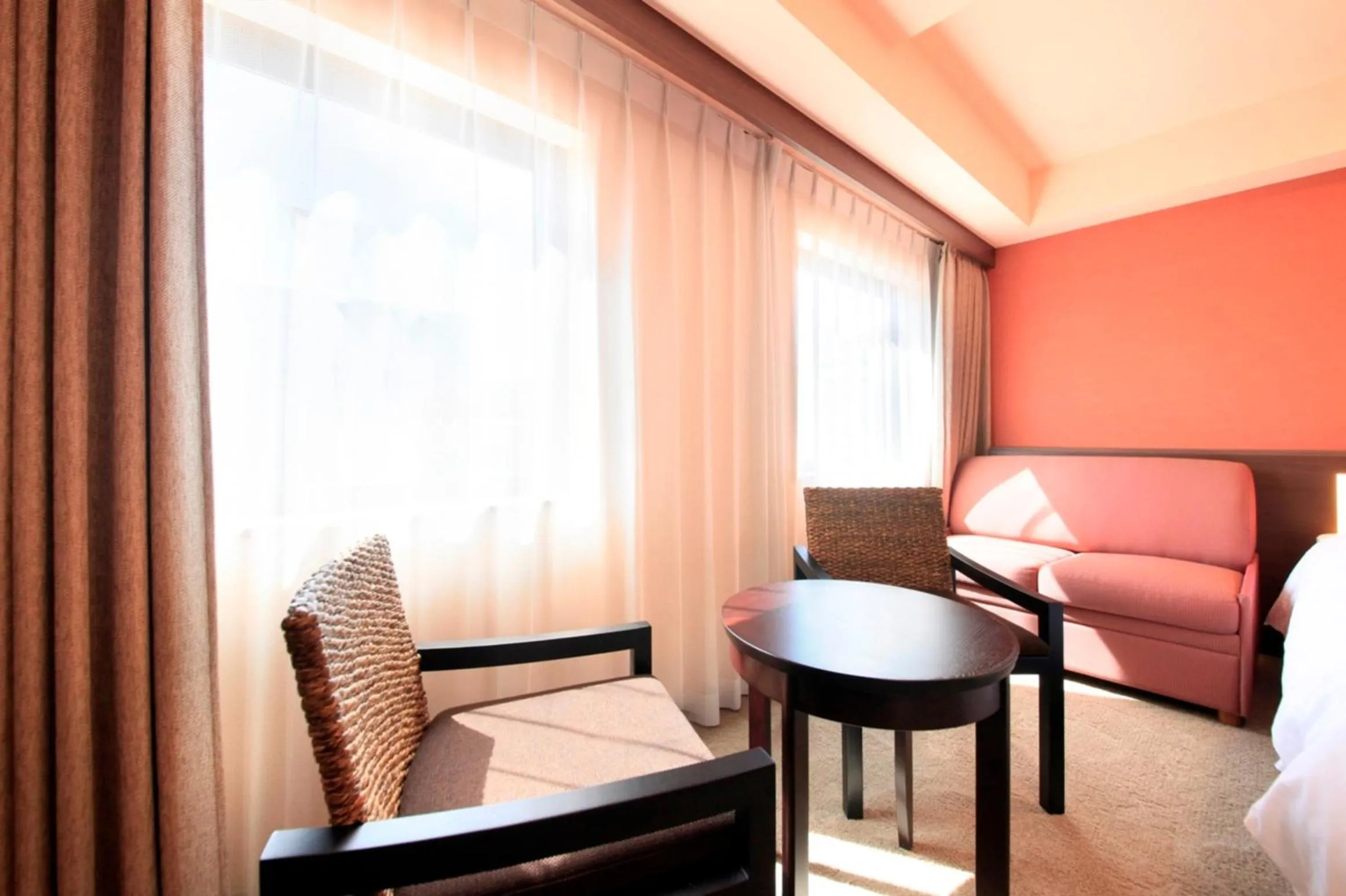 Dining area, Bed in Richmond Hotel Naha Kumoji