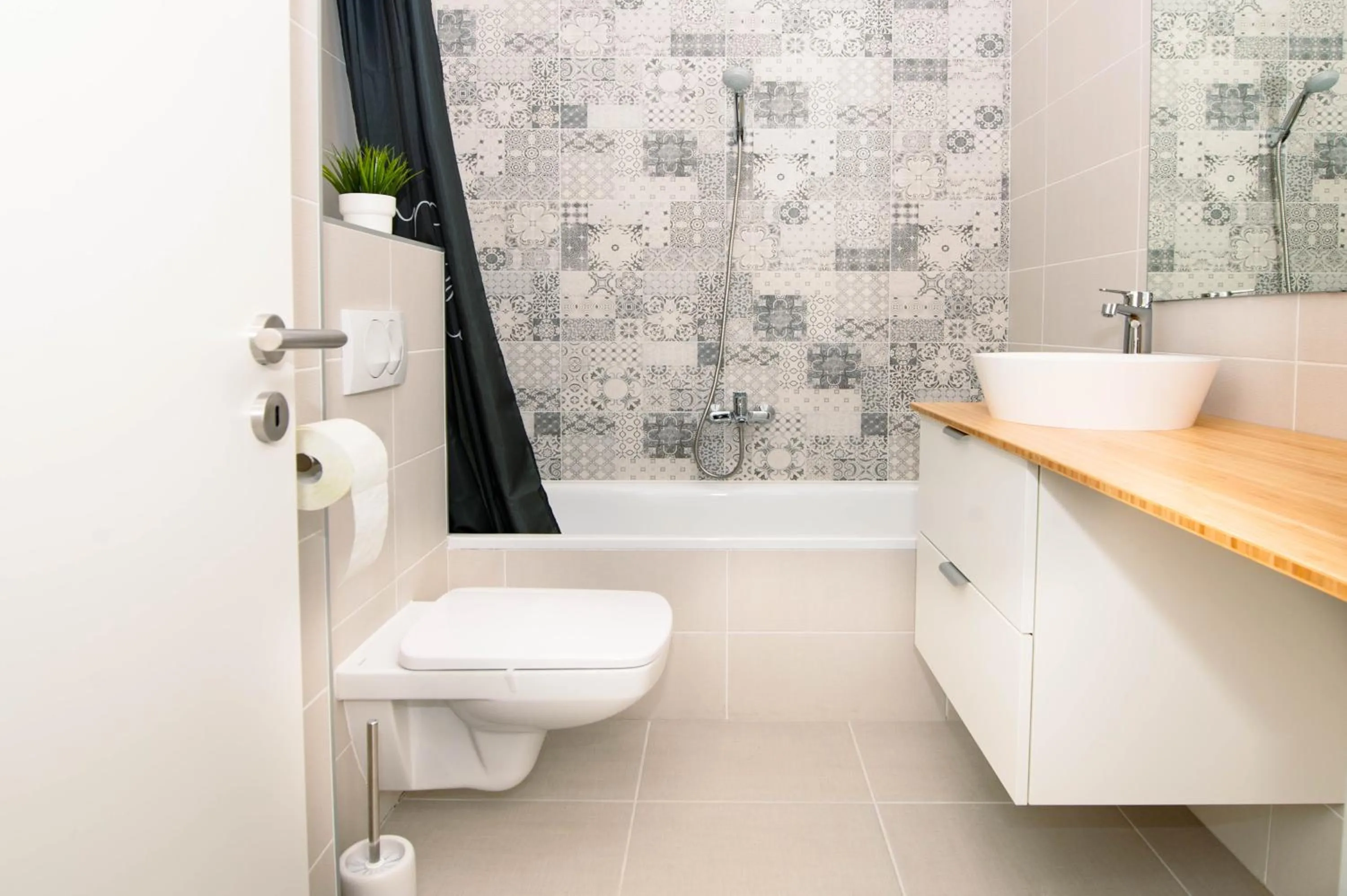 Shower in Elisabeth Downtown Apartments by FirstHost