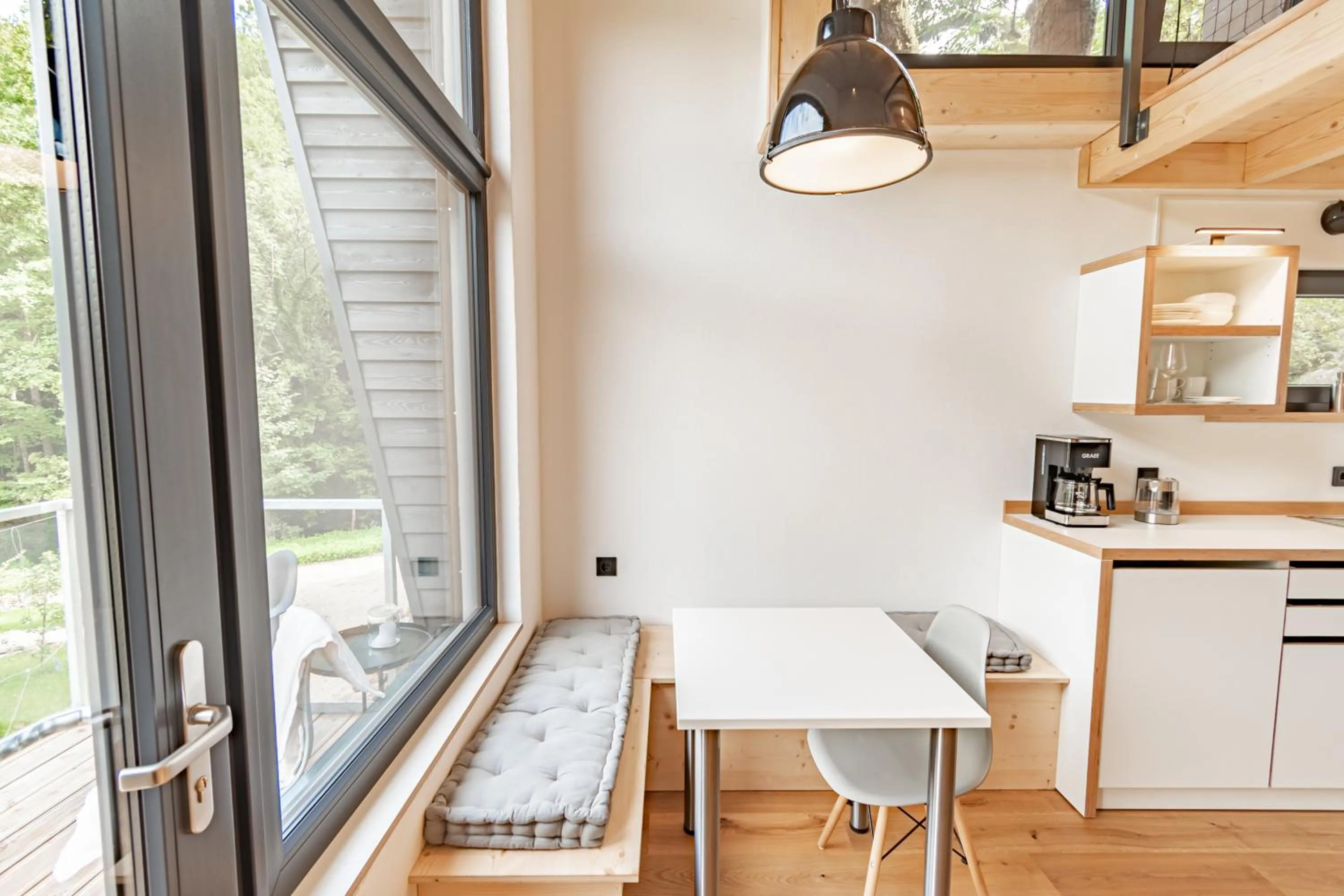Kitchen or kitchenette in Saarschleifenlodge