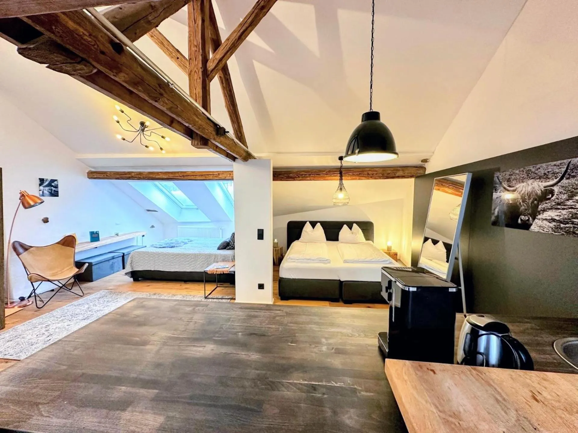 Bed in Saarschleifenlodge