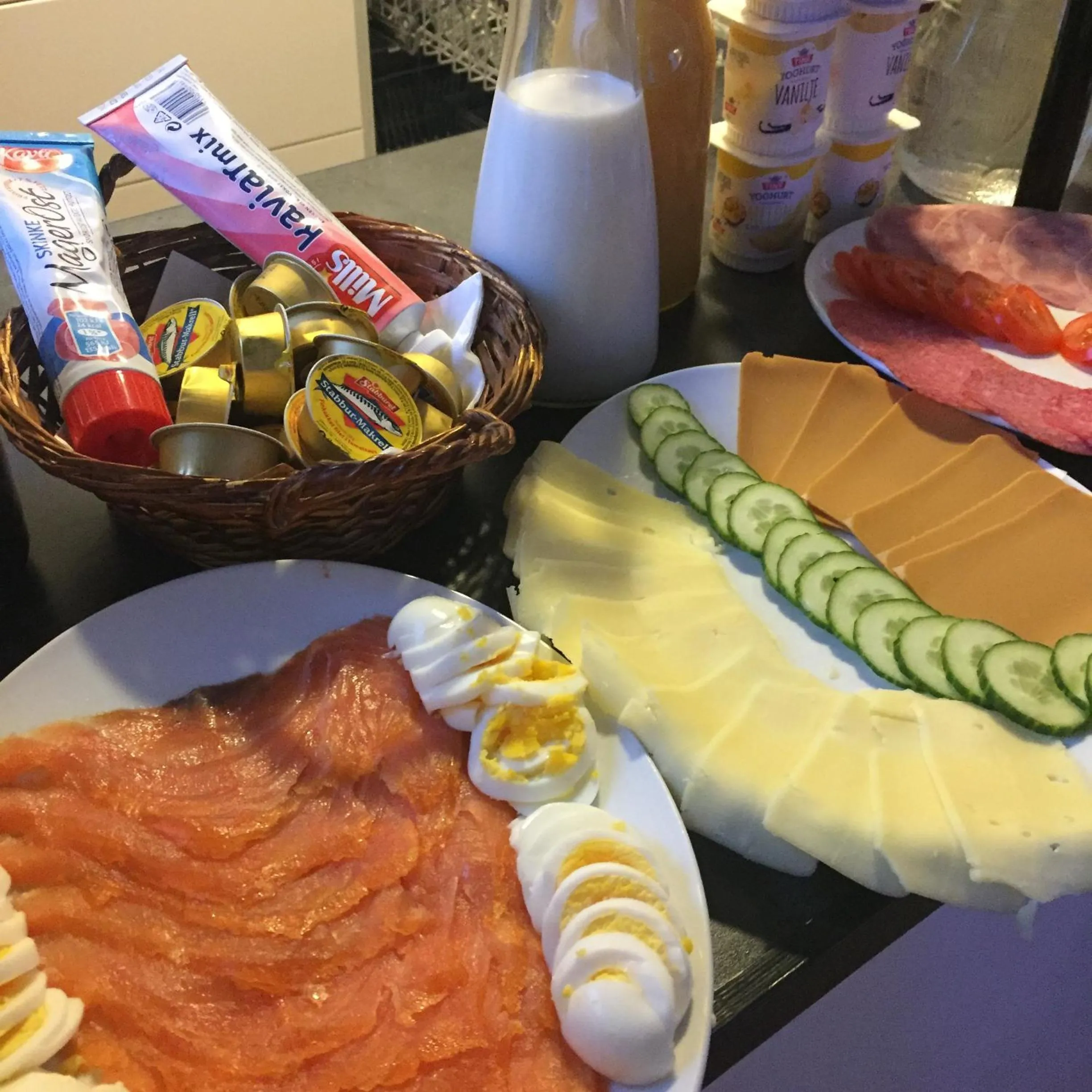 Food close-up in BIRK bed & birds