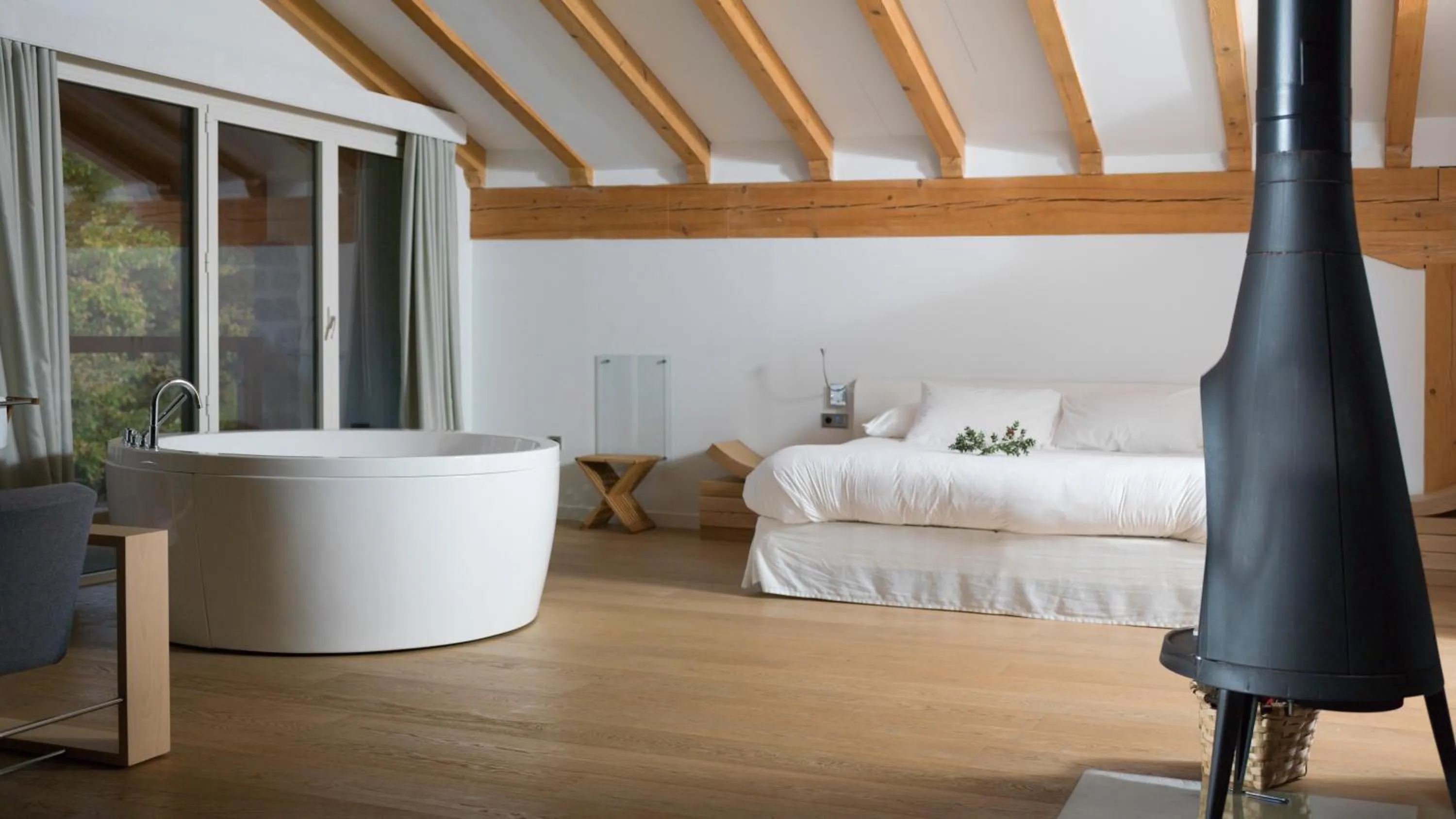 Bed in Arantza Hotela - Boutique Hotel "Adults Only"