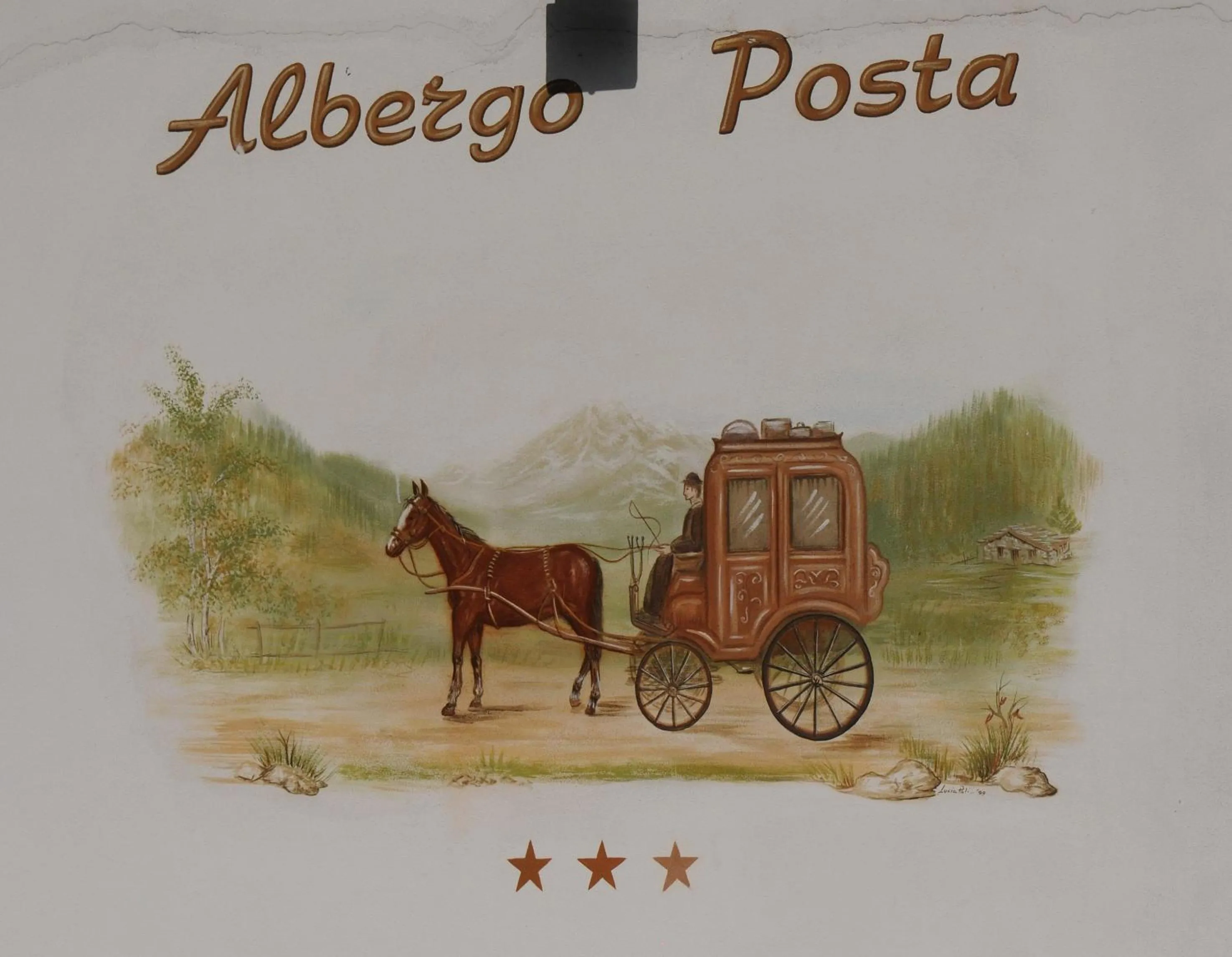 Property logo or sign in Hotel Posta