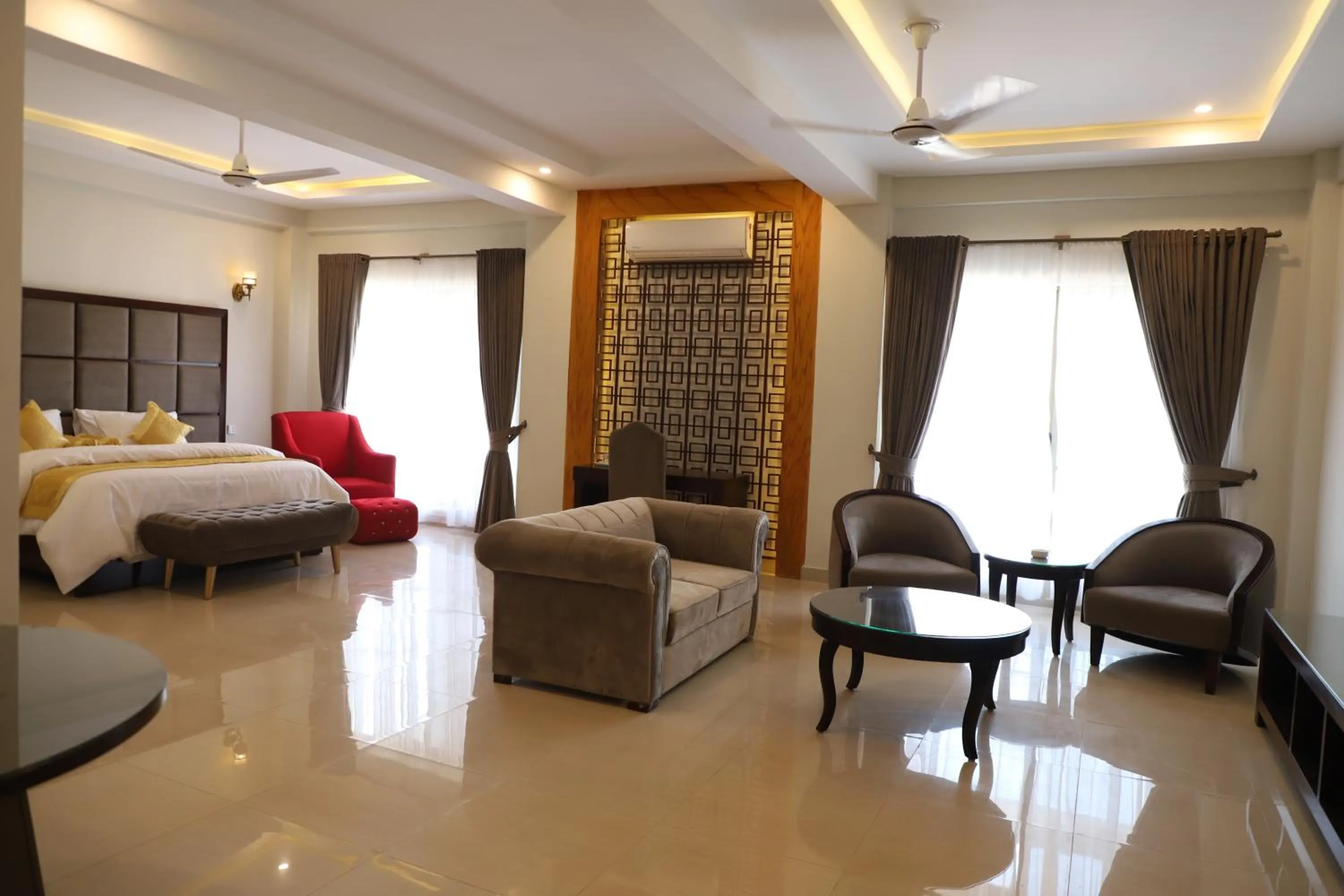 Photo of the whole room, Bed in Swat Palace Hotel By Northin