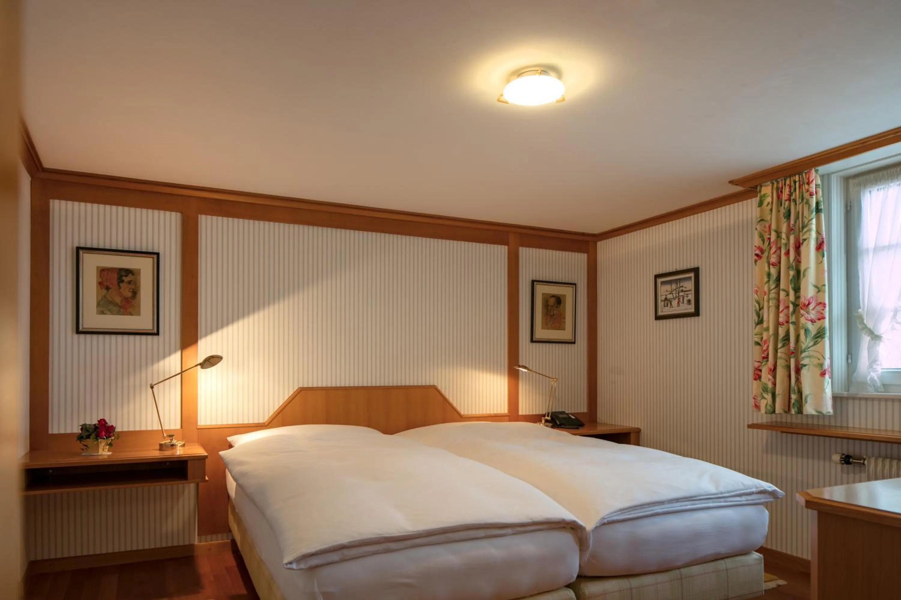 Bed in Hotel Säntis