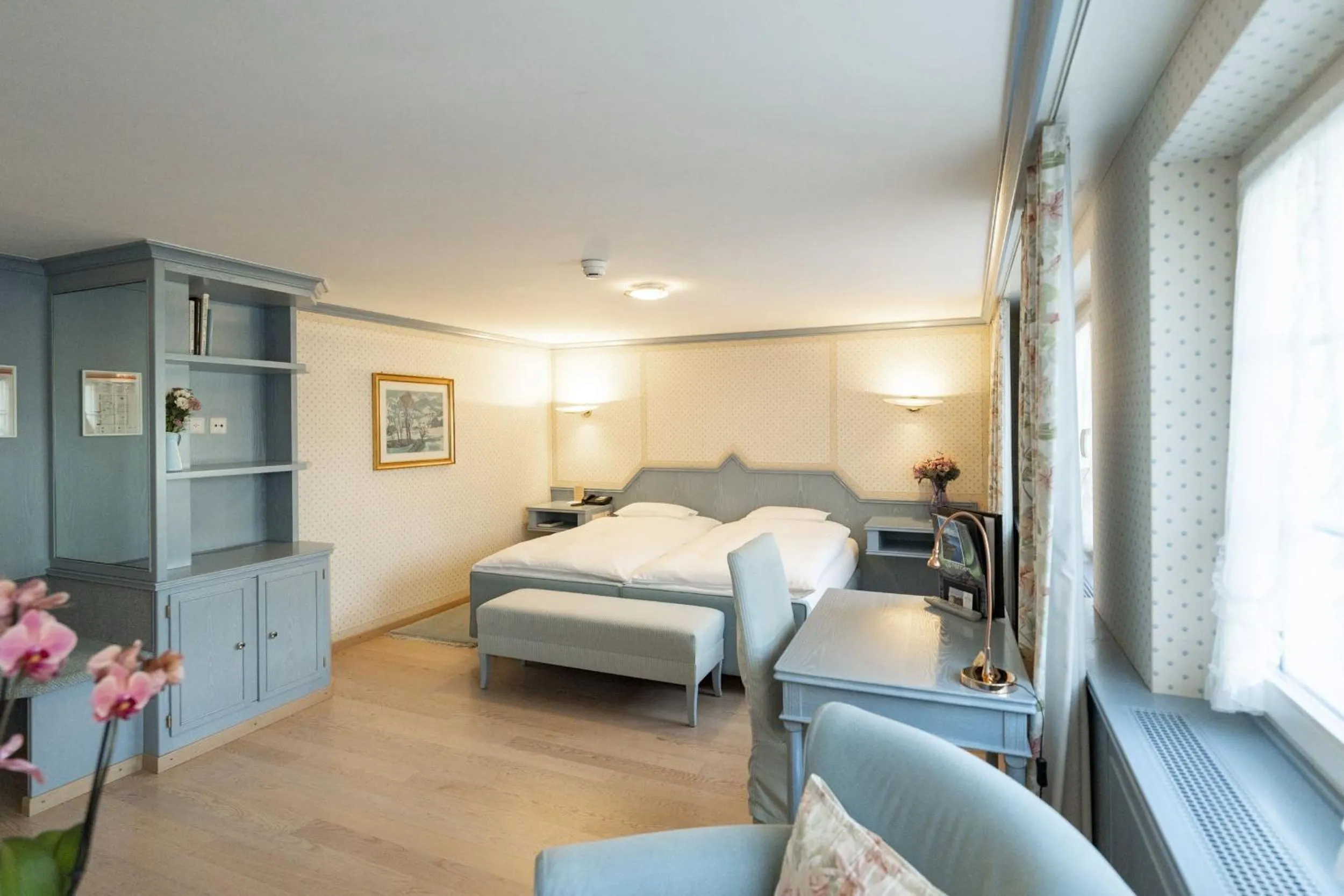 Bed in Hotel Säntis