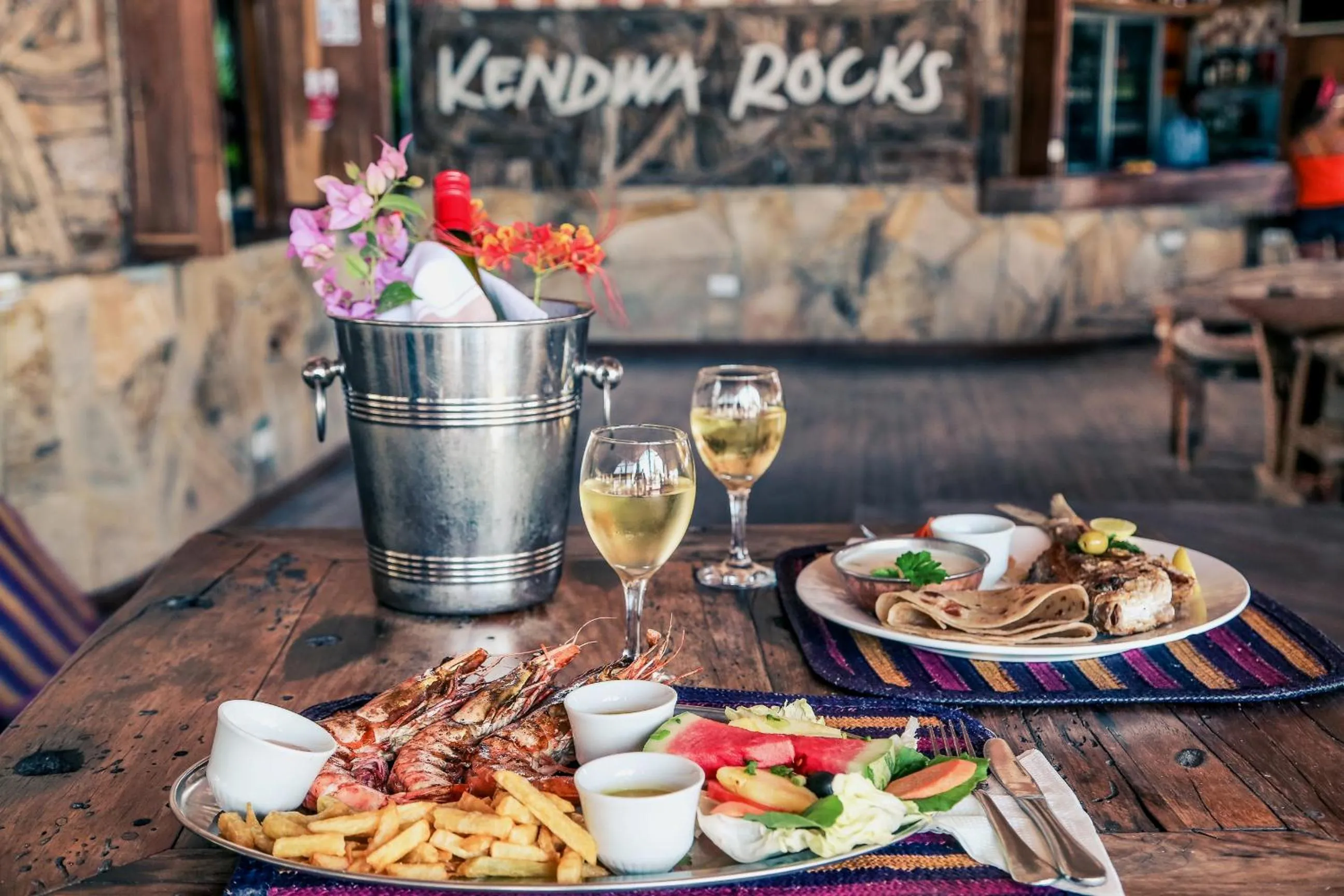 Restaurant/places to eat in Kendwa Rocks Hotel