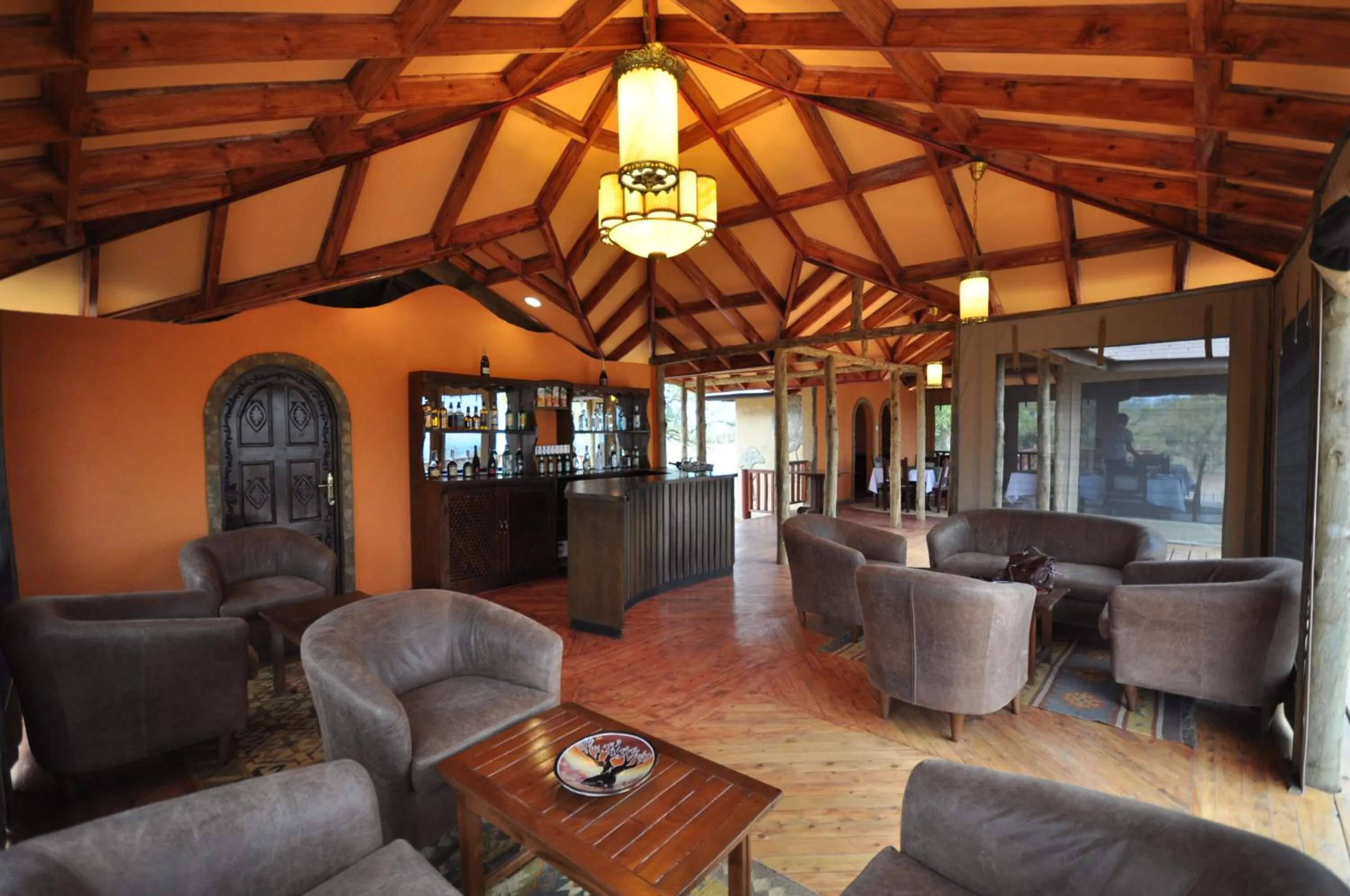 Lounge or bar in Elephant Rock Luxury Camp Tarangire