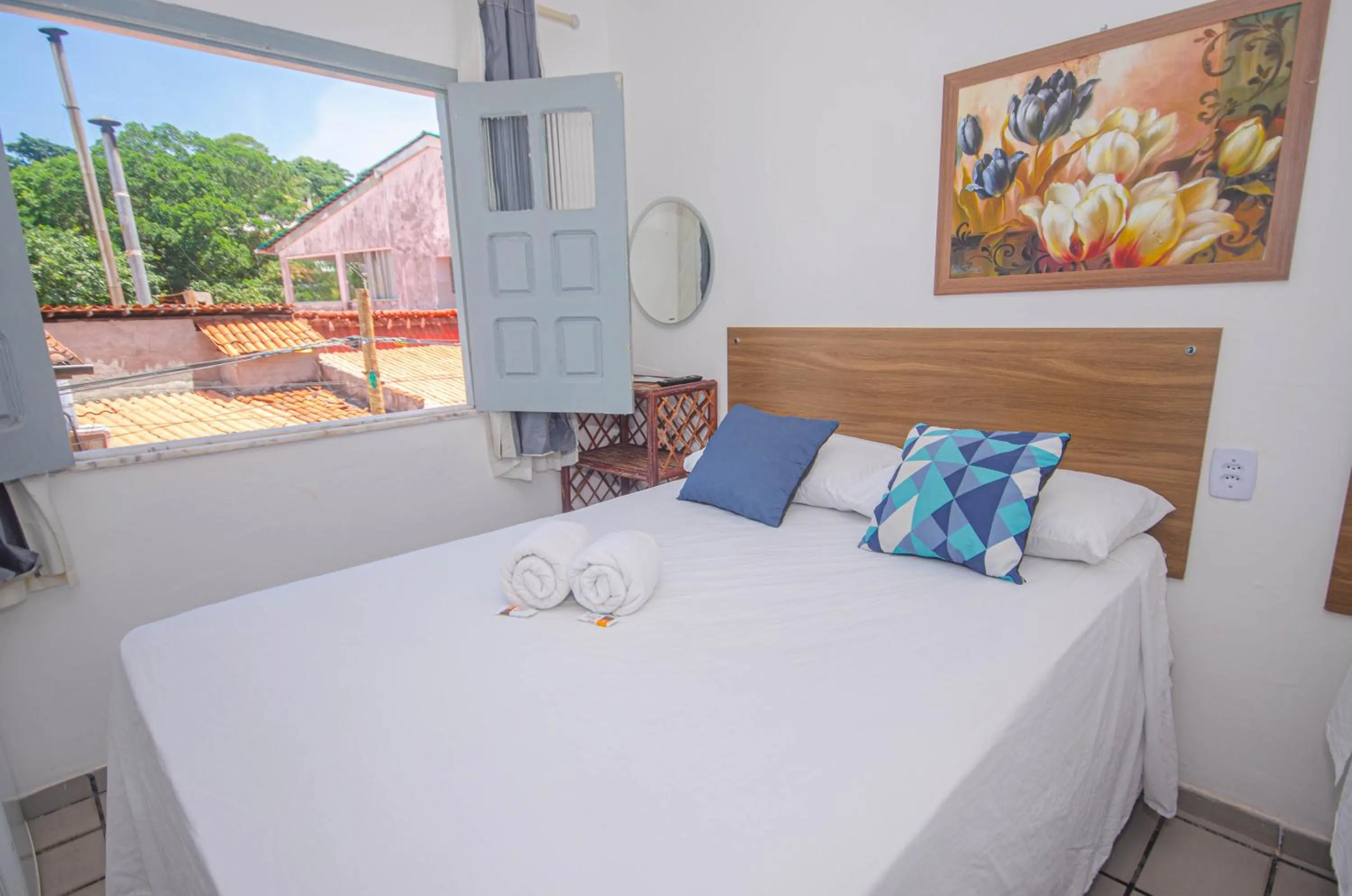 Bed in Pousada Morro Tropical