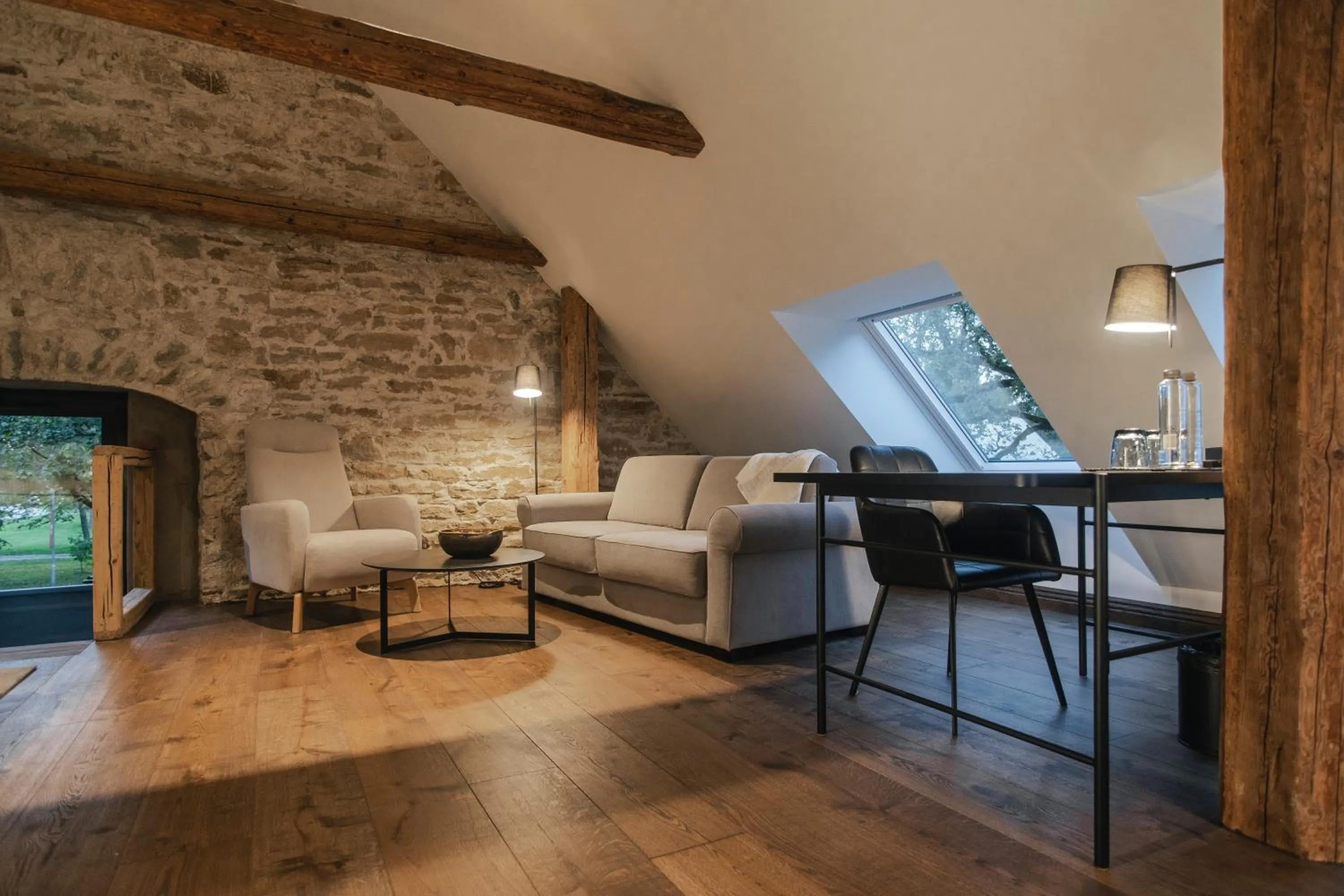 Seating area in Padise Manor