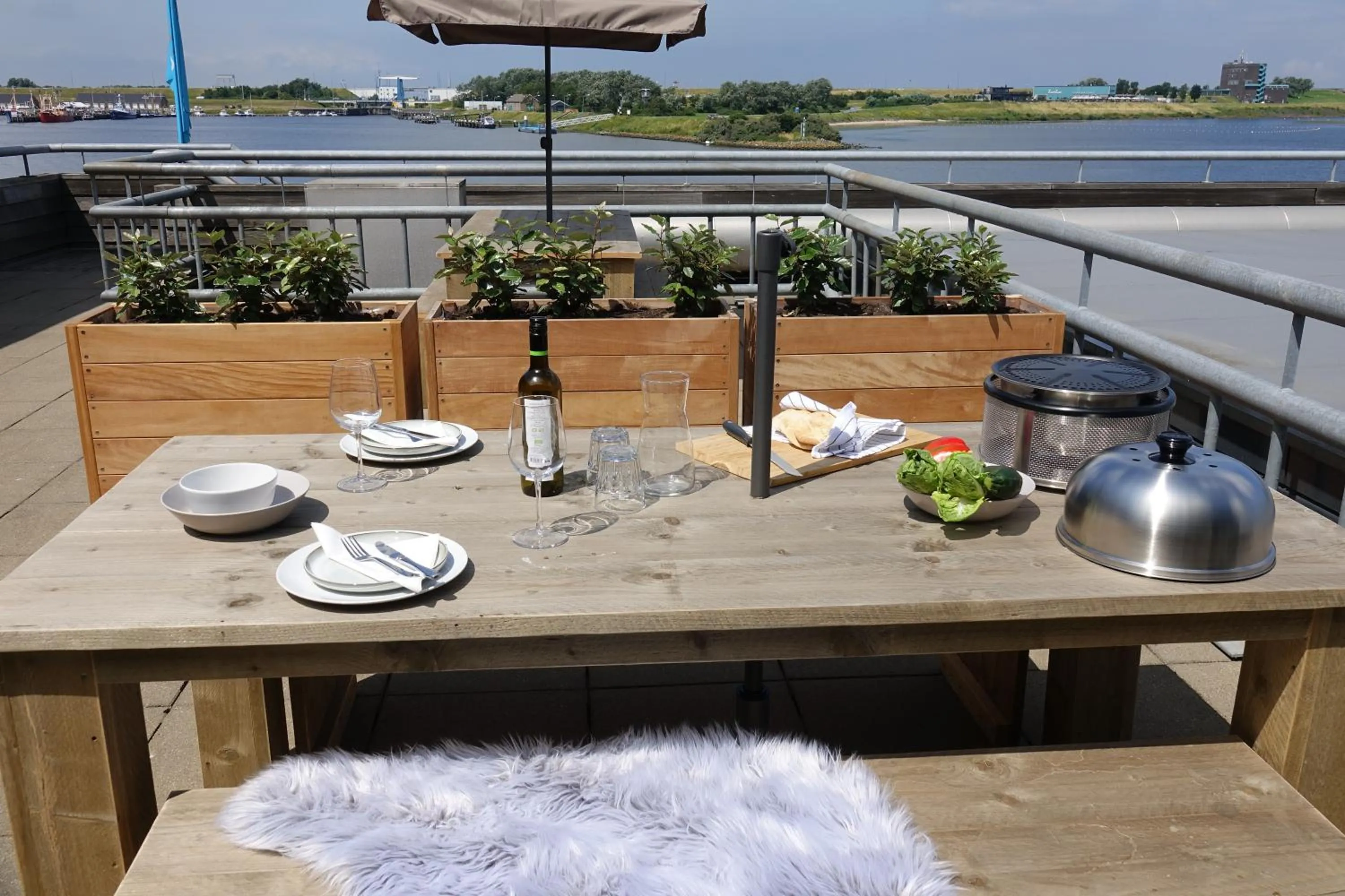 Balcony/Terrace in Dock Hotel Stellendam