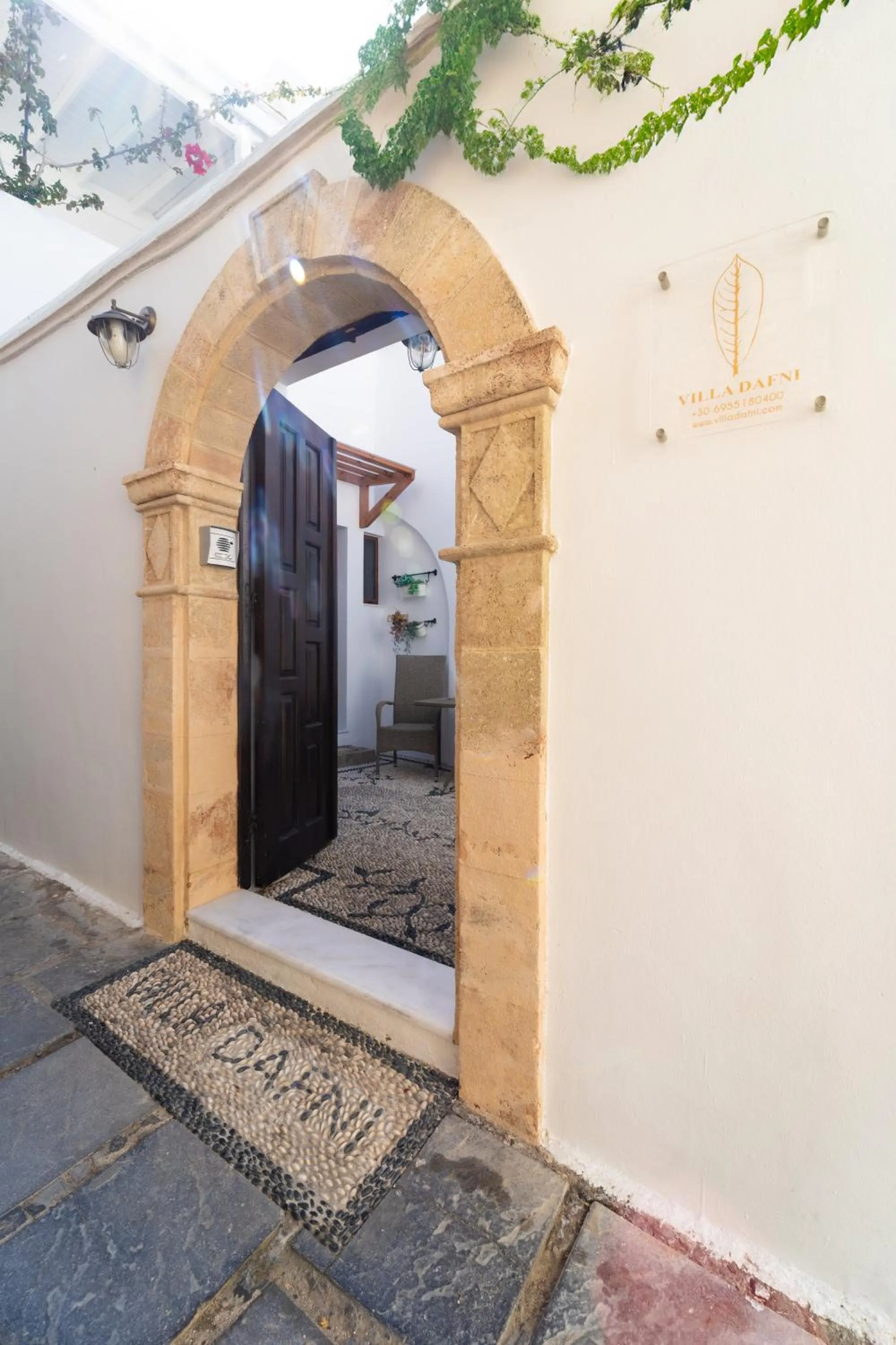 Facade/entrance in Villa Dafni - Lindos