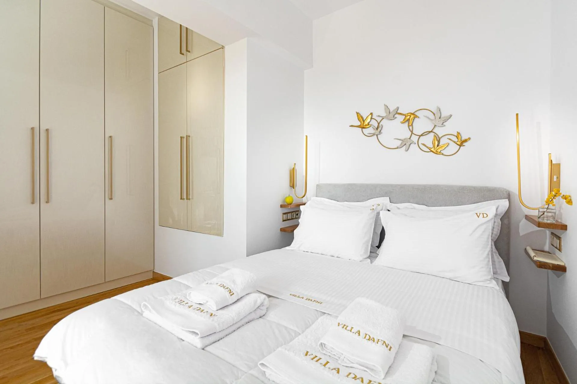 Bed in Villa Dafni - Lindos