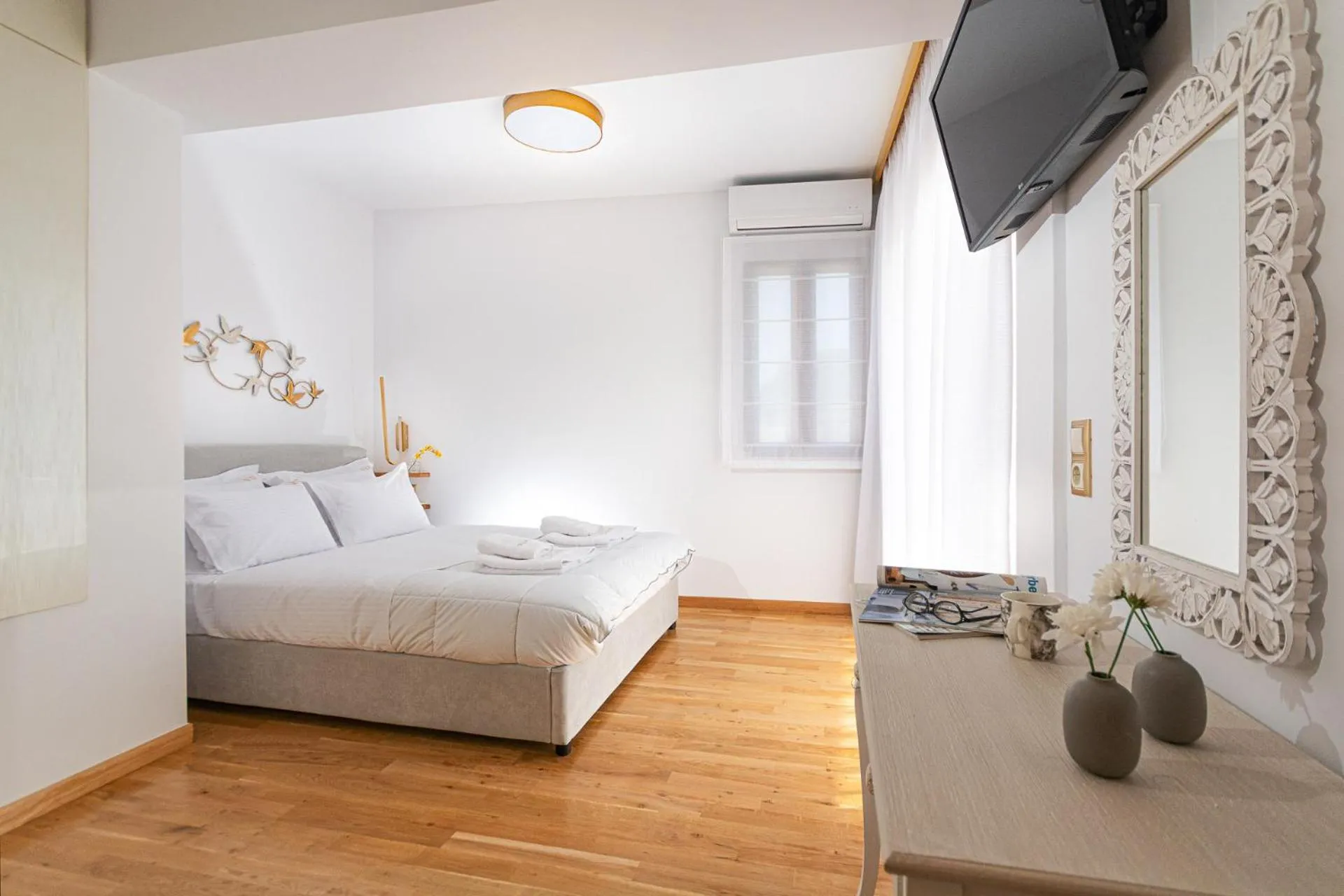 Bed in Villa Dafni - Lindos