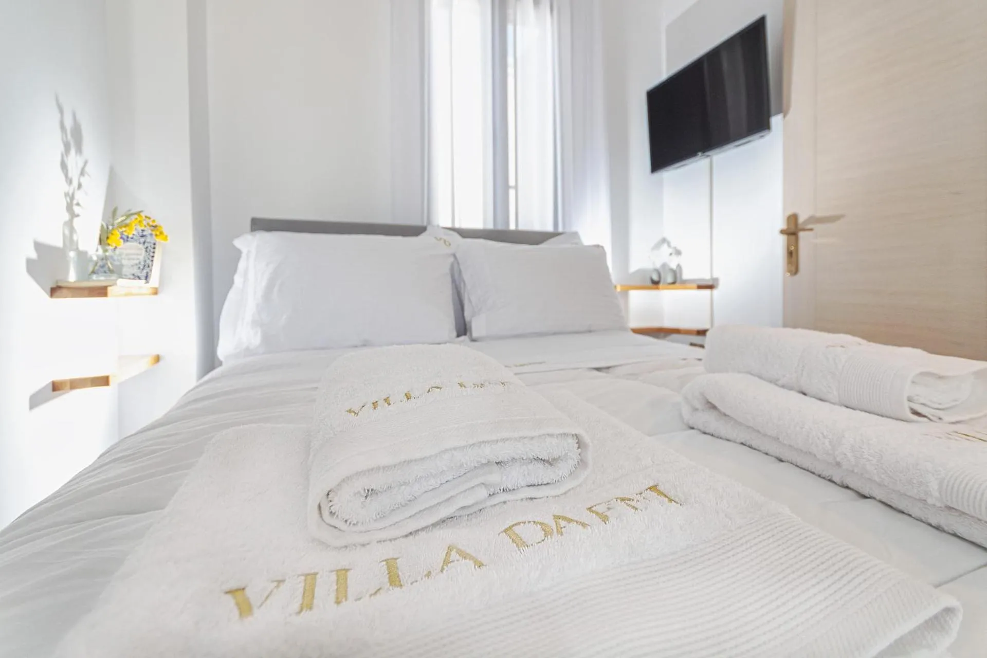 TV and multimedia, Bed in Villa Dafni - Lindos
