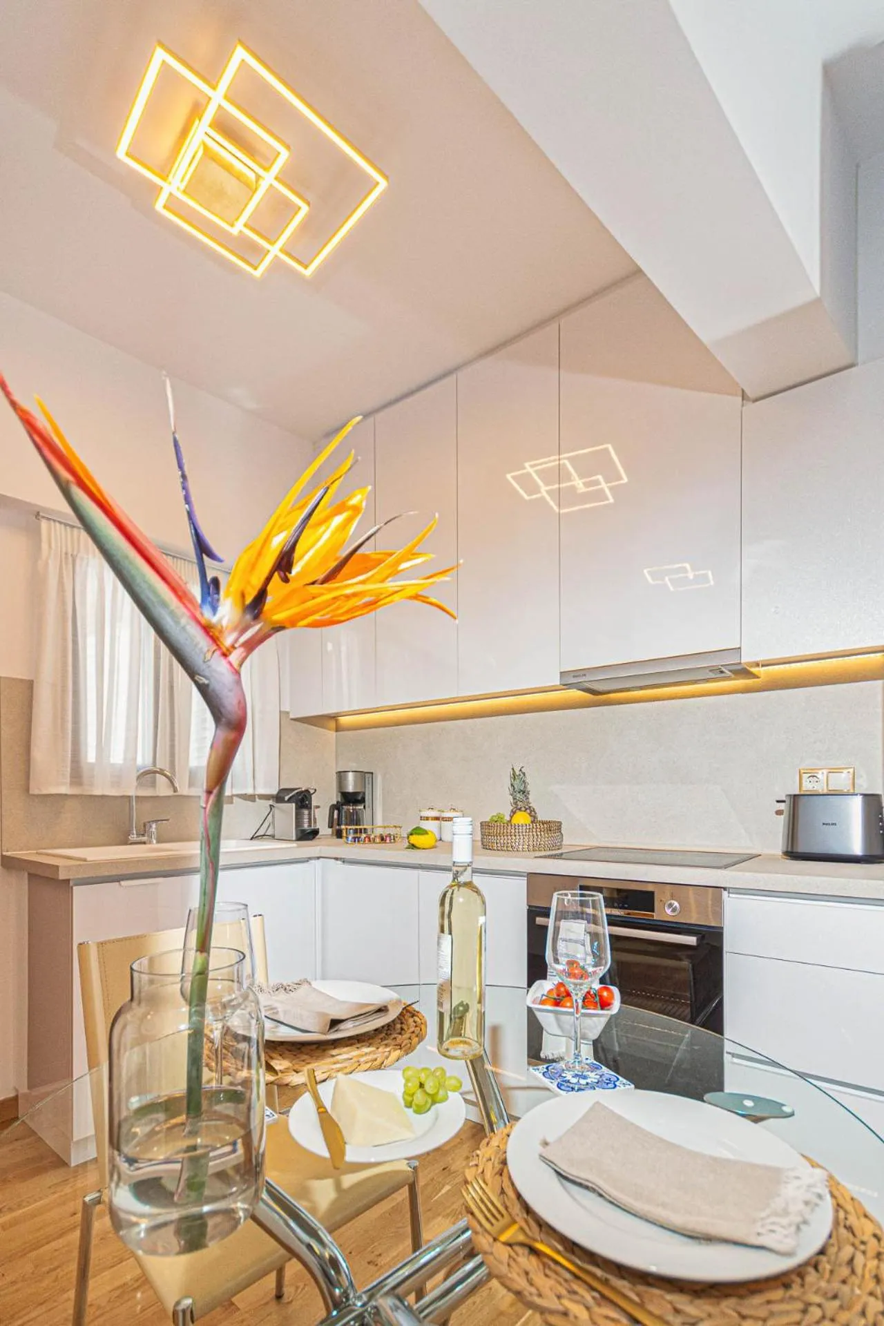 Kitchen or kitchenette in Villa Dafni - Lindos