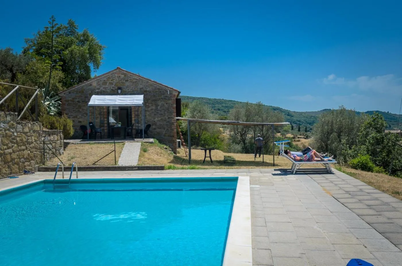 Swimming pool in PoloTuristicoUmbria Rustico con Piscina Vista Lago