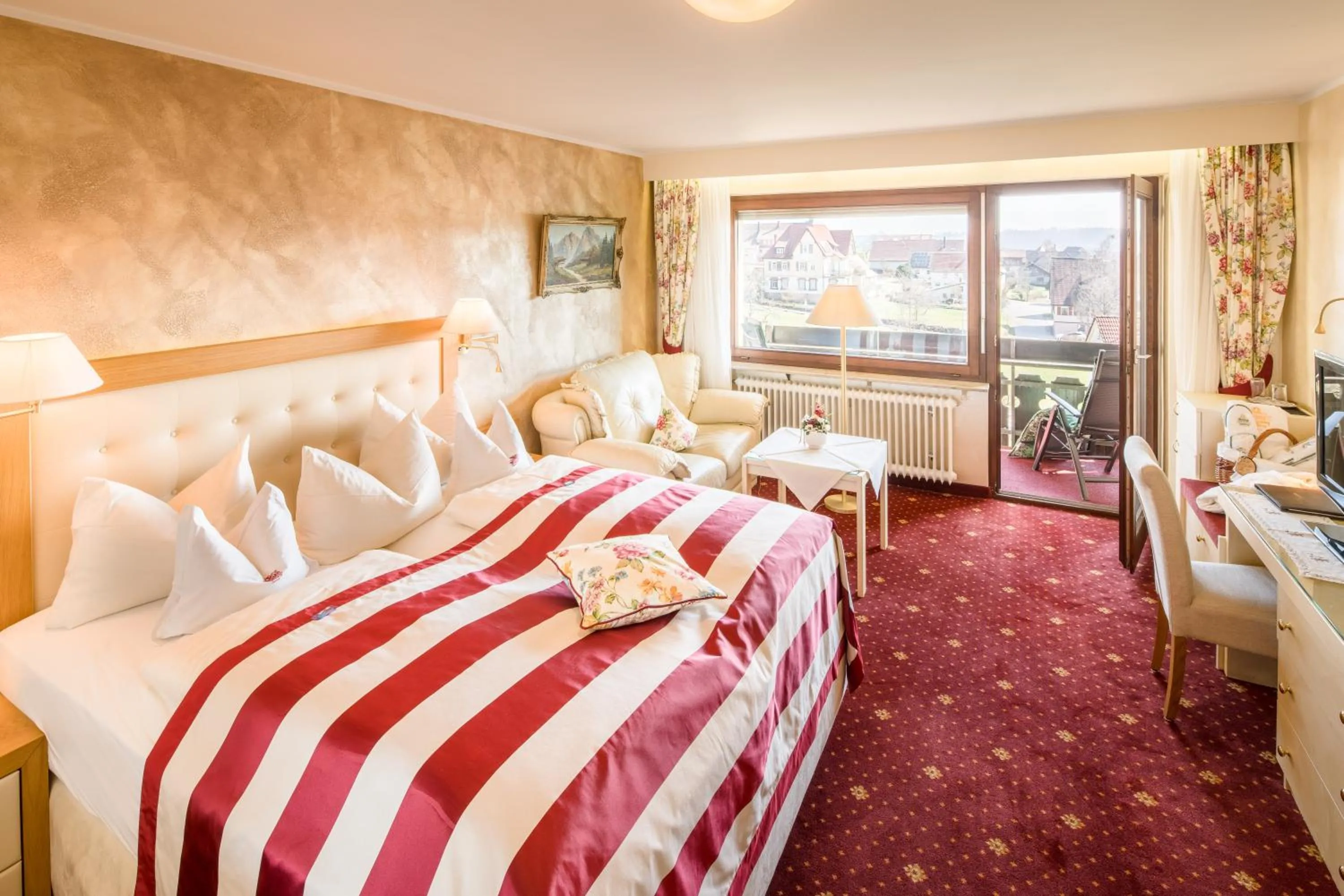 Photo of the whole room, Bed in Hotel Krone Igelsberg