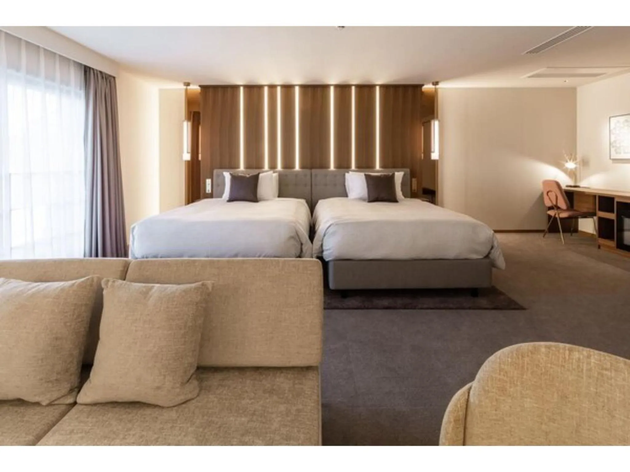 Bed in The OneFive Terrace Fukuoka - Vacation STAY 33441v