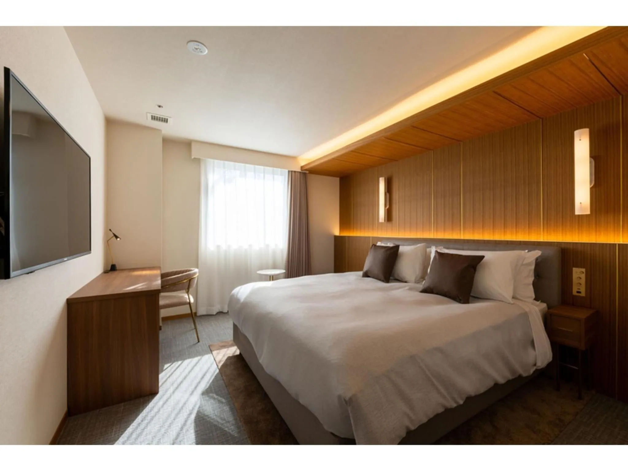 Bed in The OneFive Terrace Fukuoka - Vacation STAY 33419v