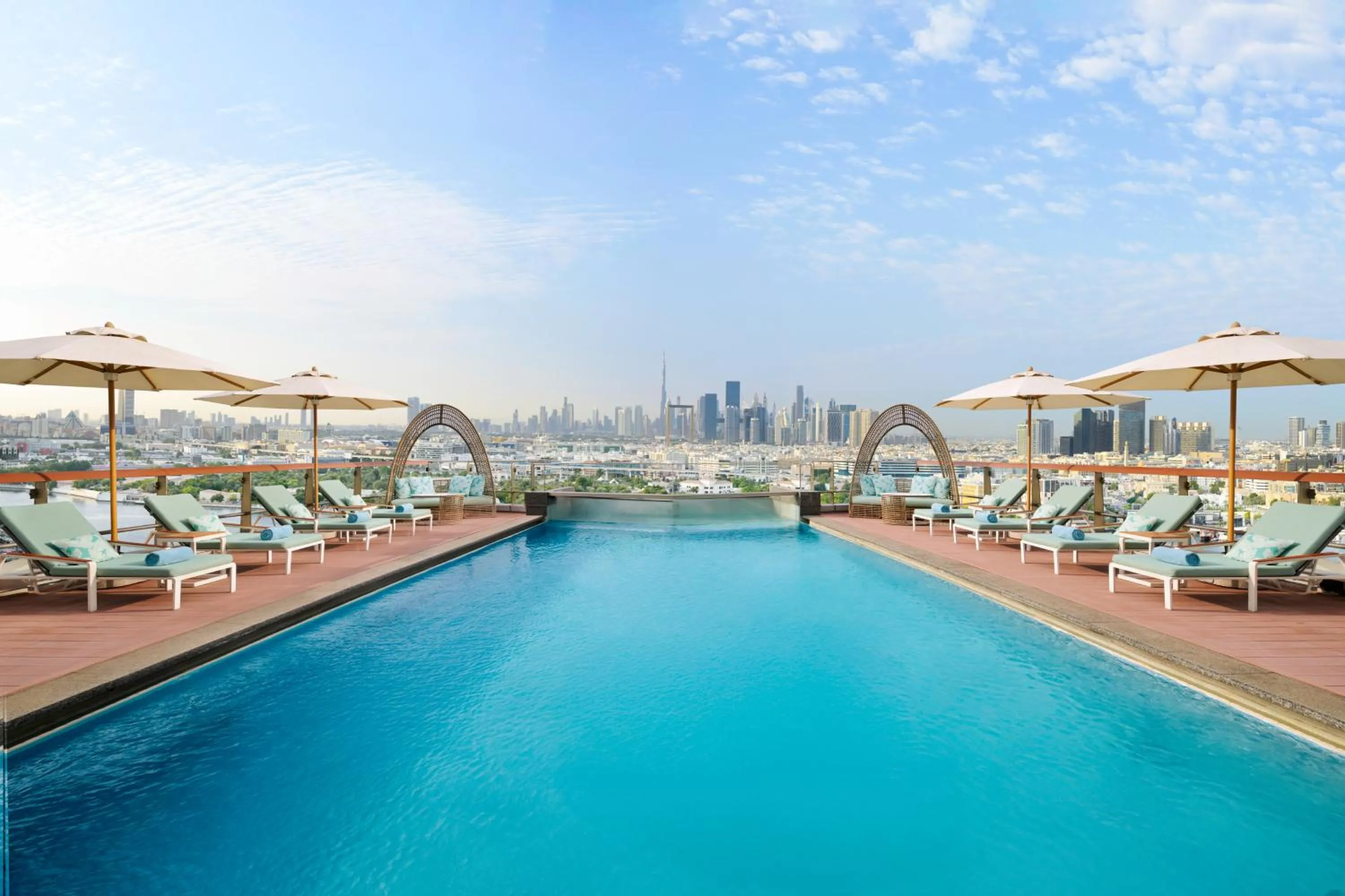 Swimming pool in Mövenpick Dubai Creek