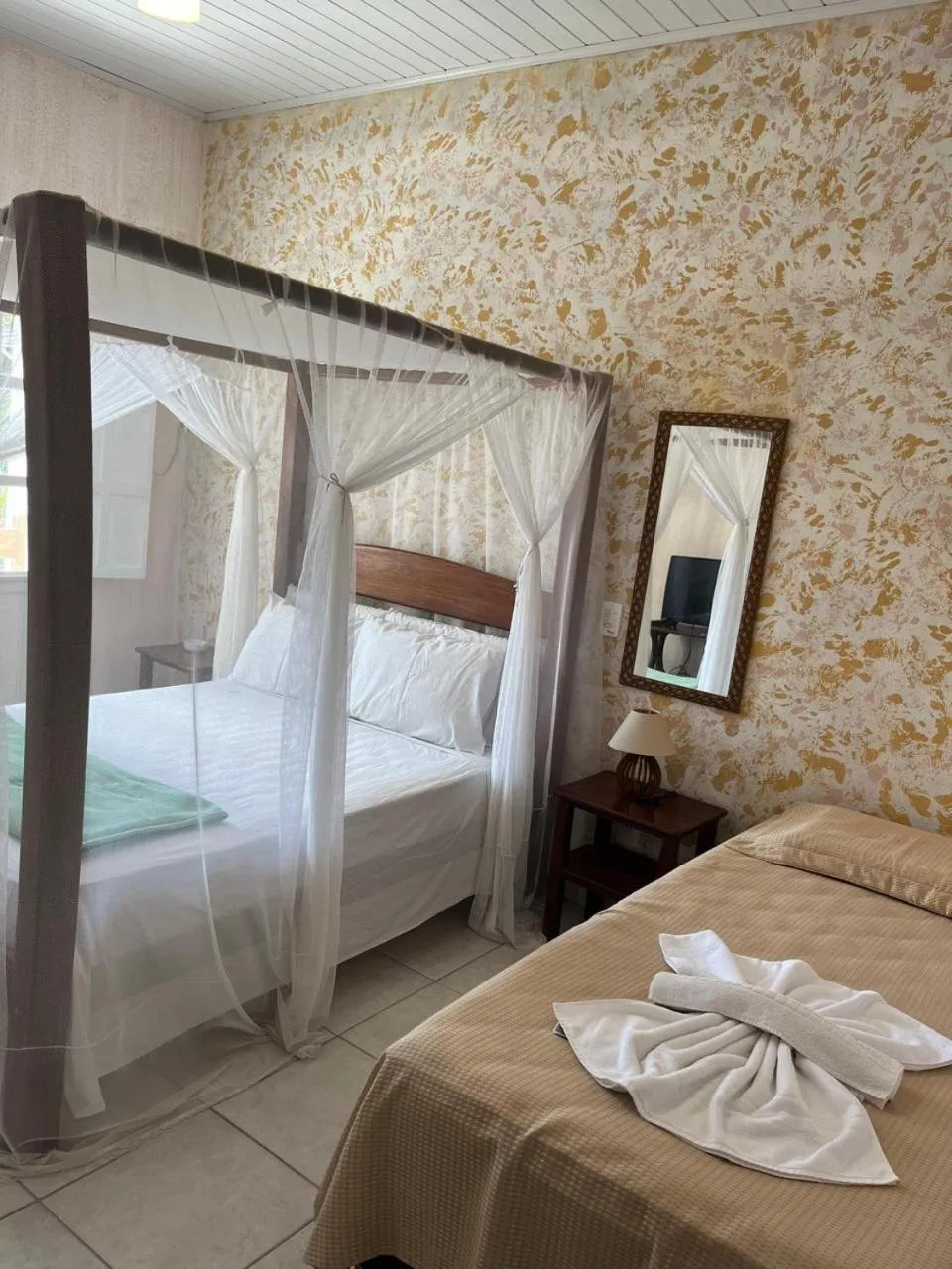 Bedroom, Bed in Pousada Canavieiras Frederic