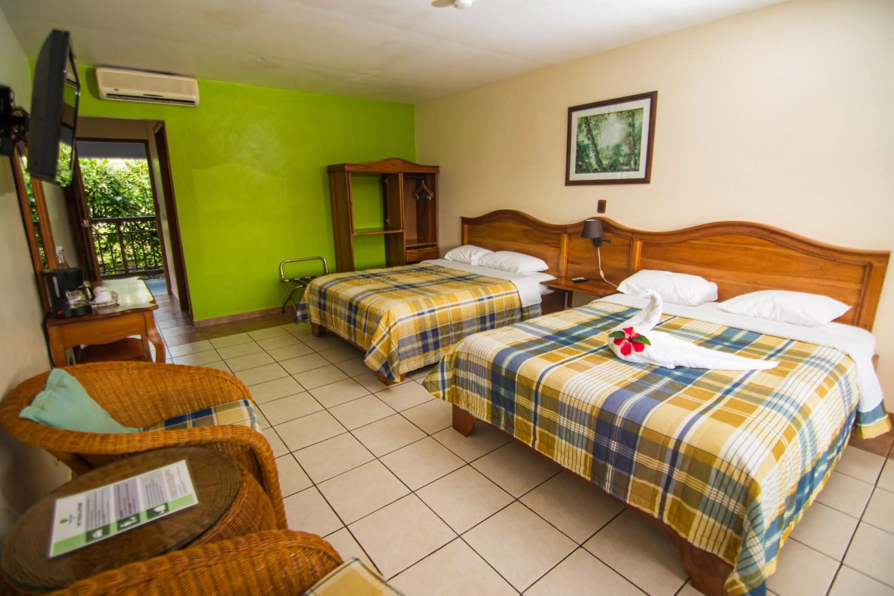 Bed in Hotel Lavas Tacotal