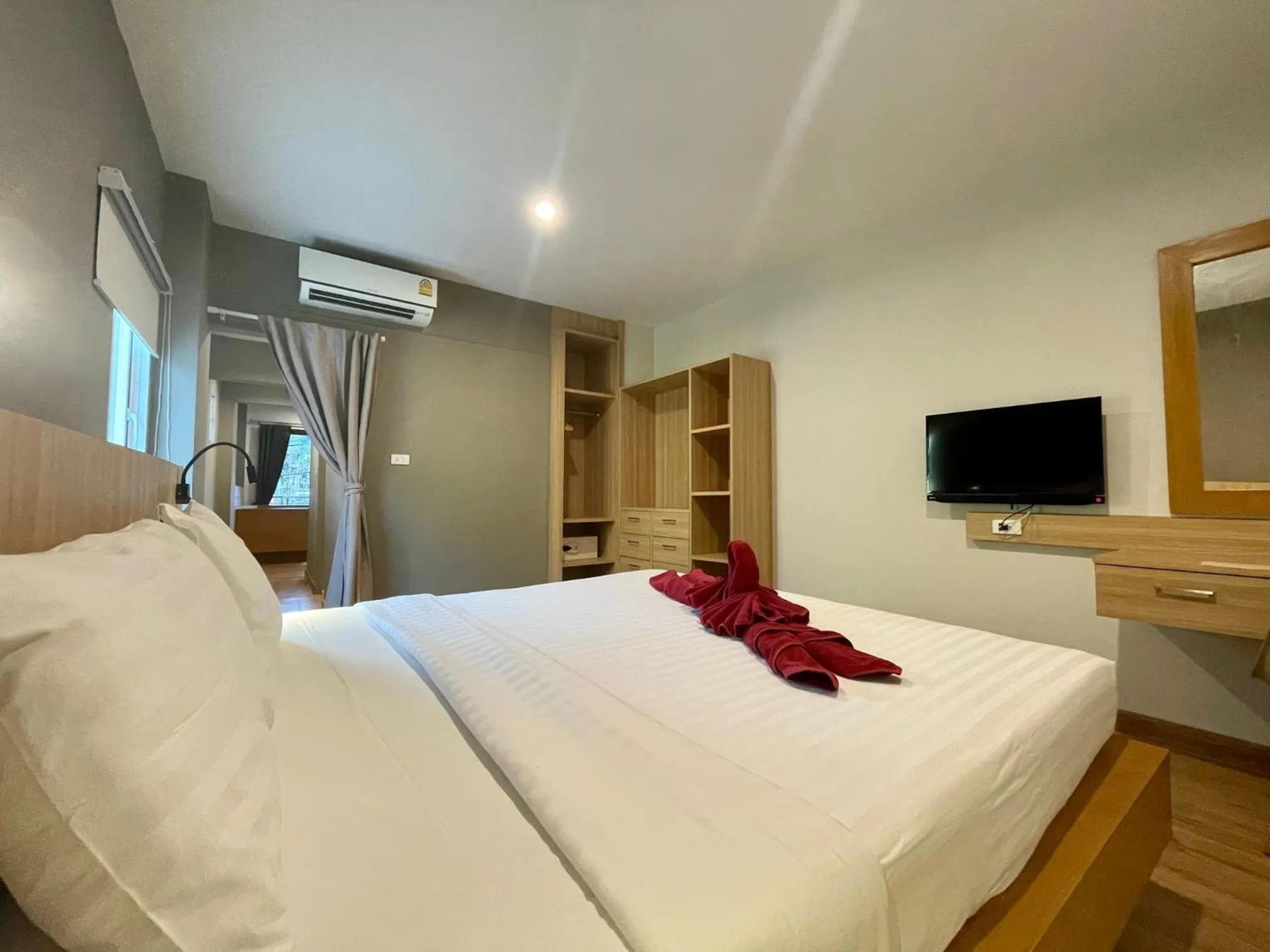 Bedroom, Bed in Room Actually Service Apartment